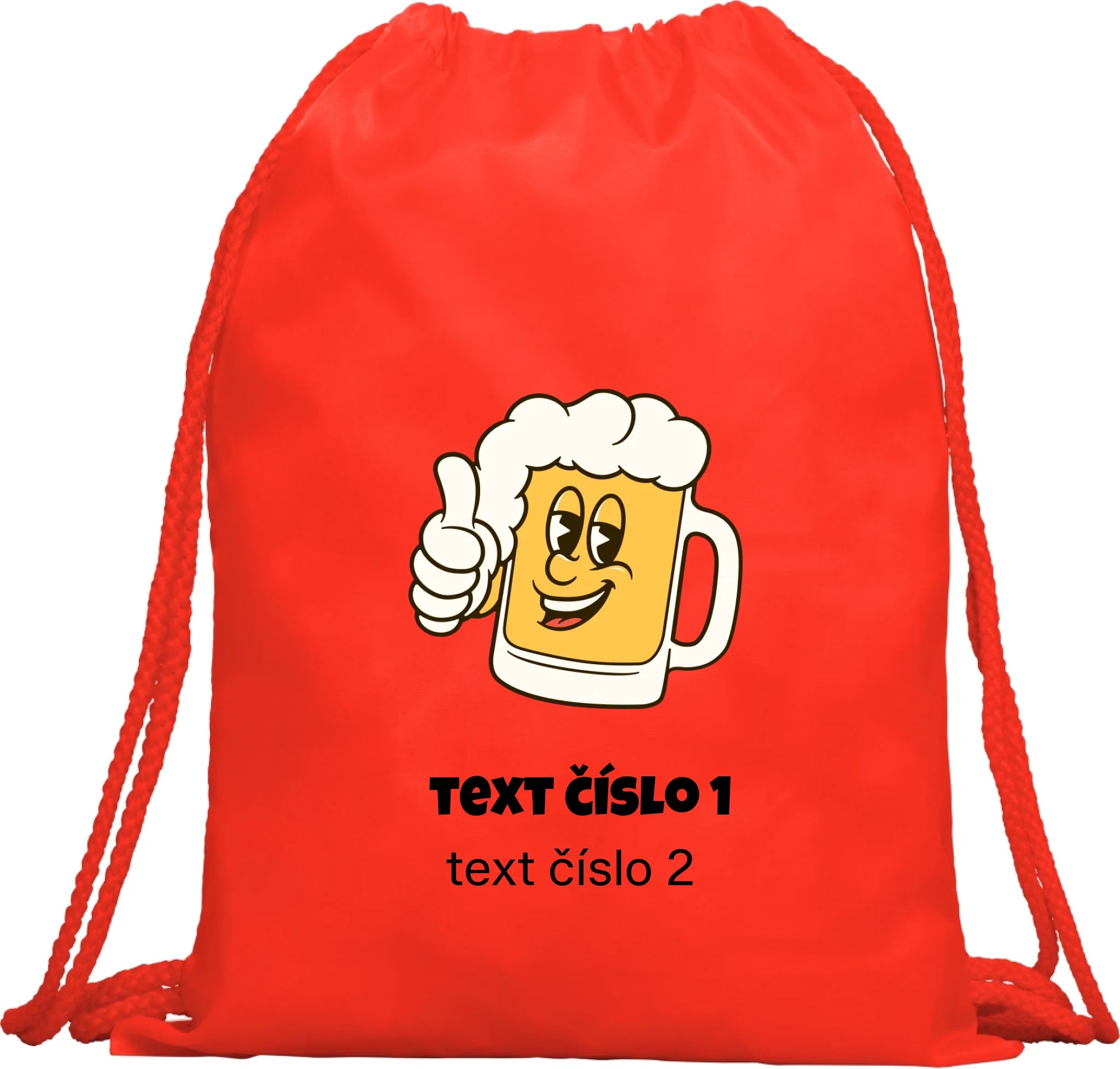PIVO VÝBĚR OBRÁZKU (10+motivů) a MOŽNOST DOPLNIT VLASTNÍ TEXTY batoh, taška