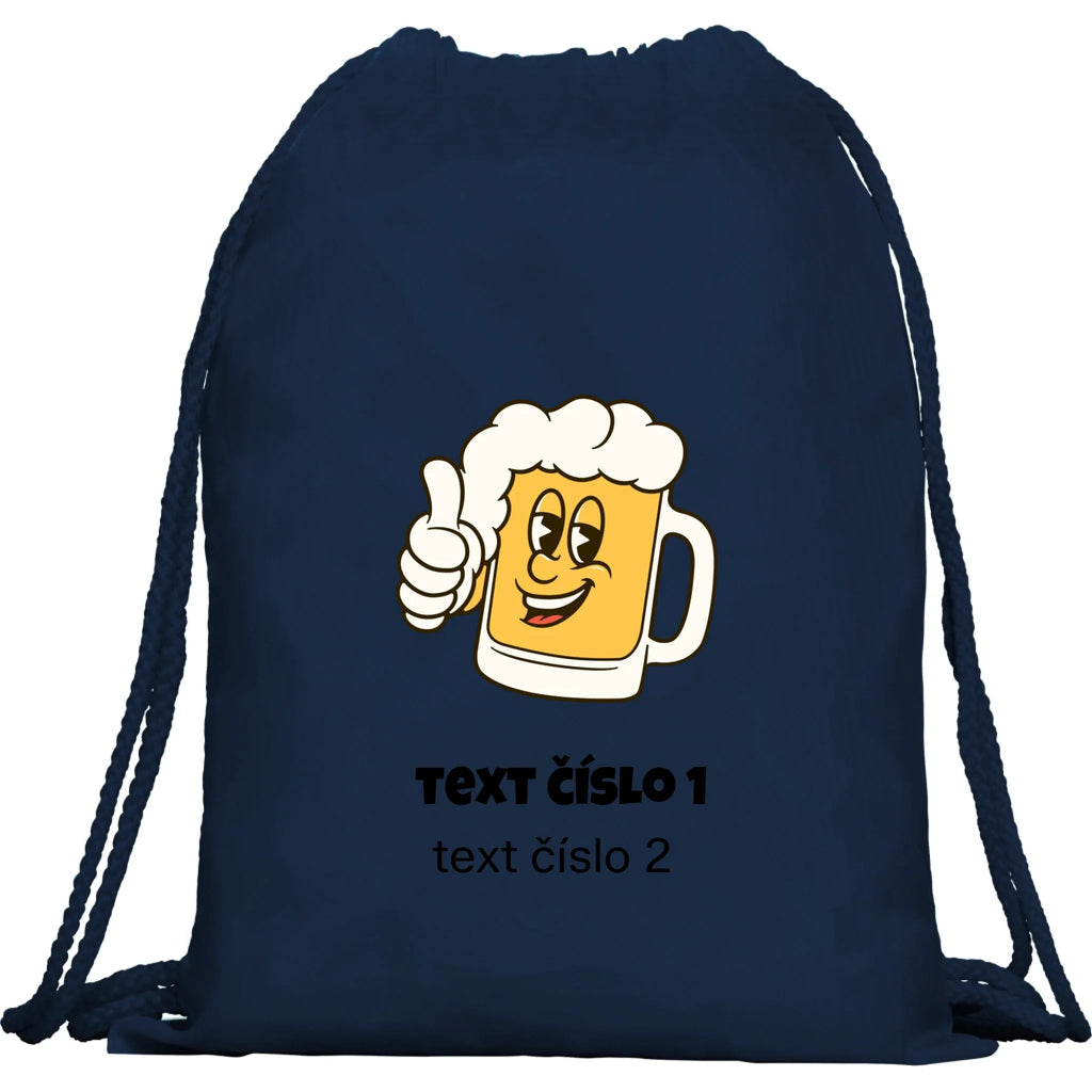 PIVO VÝBĚR OBRÁZKU (10+motivů) a MOŽNOST DOPLNIT VLASTNÍ TEXTY batoh, taška