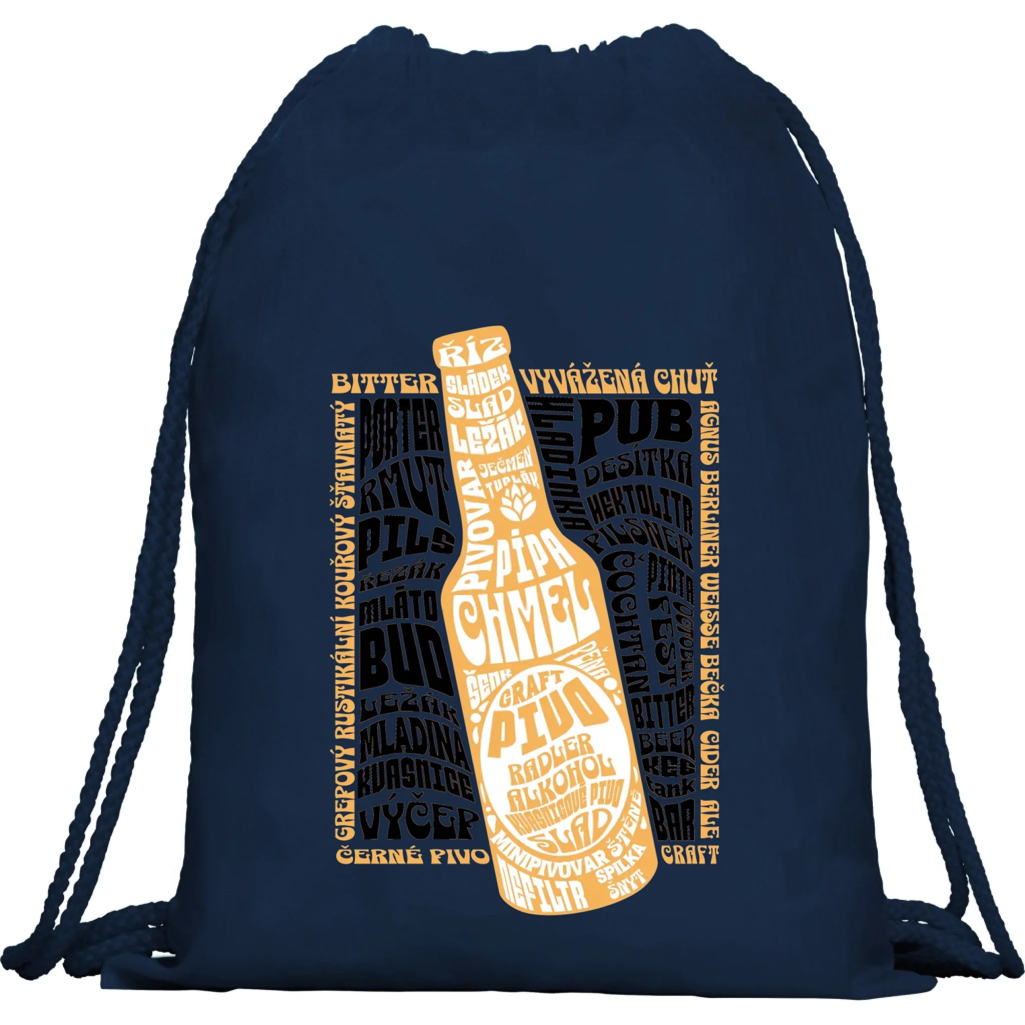PIVO batoh, taška (5+ motivů) Multifunkční batoh KAGU námořnická modrá 35x45 cm