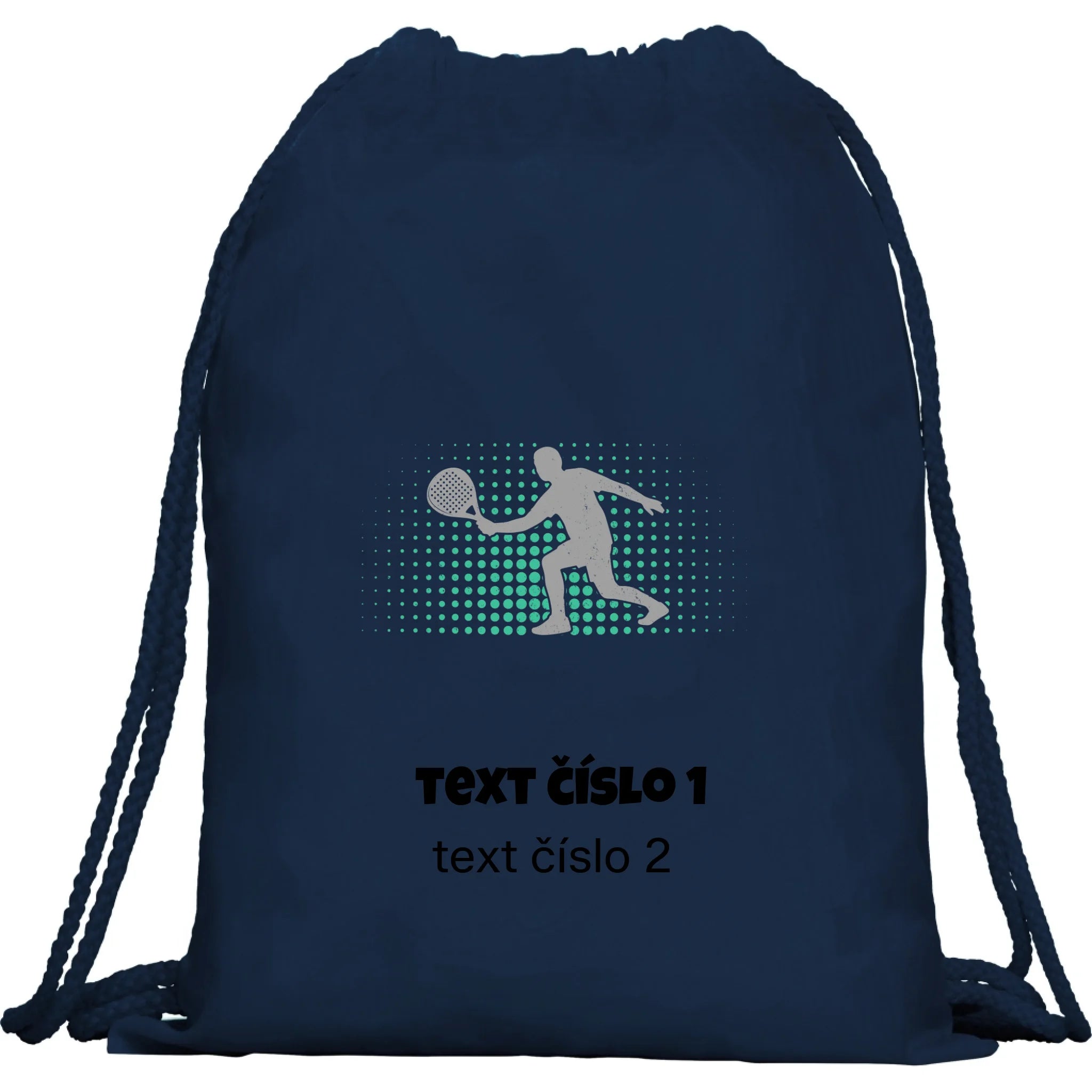 PADEL VÝBĚR OBRÁZKU (10+motivů) a MOŽNOST DOPLNIT VLASTNÍ TEXTY batoh, taška Multifunkční batoh KAGU námořnická modrá 35x45 cm