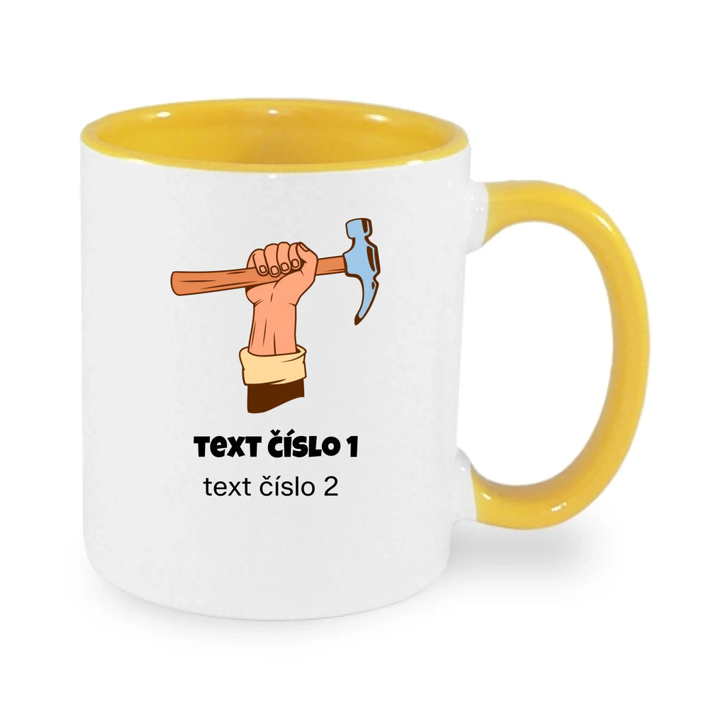 PRACOVNÍ VÝBĚR OBRÁZKU (10+motivů) a MOŽNOST DOPLNIT VLASTNÍ TEXTY hrníček