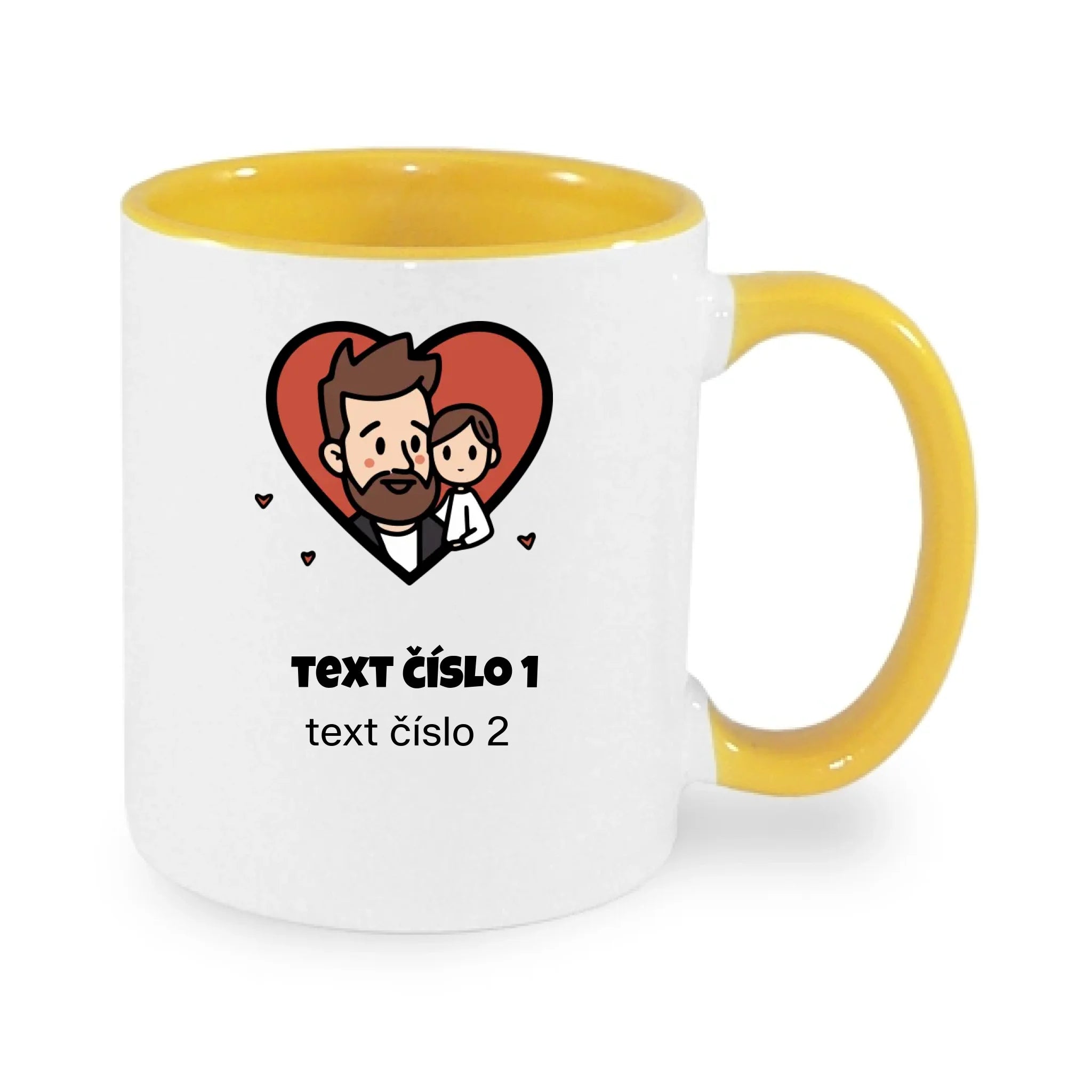 NEJ TÁTA VÝBĚR OBRÁZKU (10+motivů) a MOŽNOST DOPLNIT VLASTNÍ TEXTY hrníček