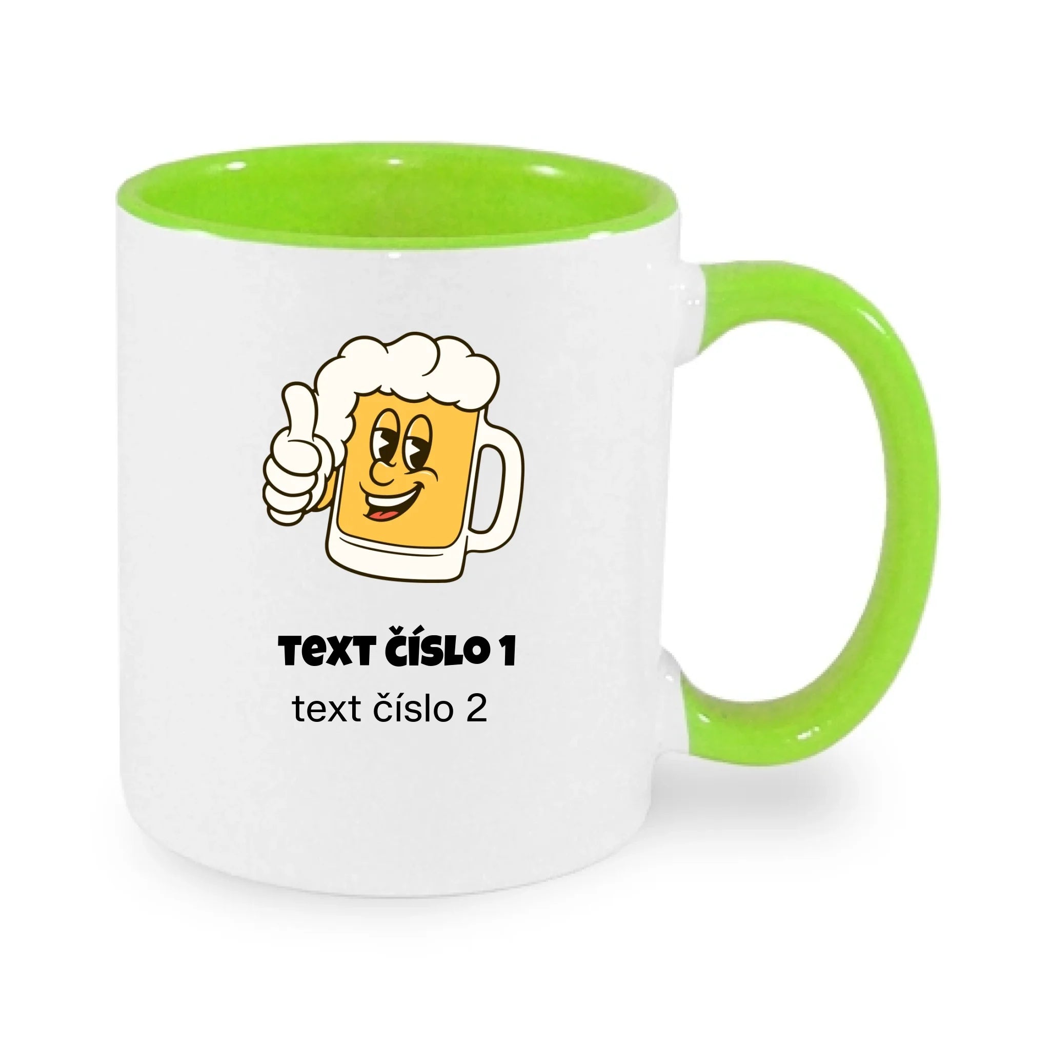 HRNÍČEK s motivem PIVO (výběr z 10+ obrázků, možnost doplnit vlastní texty)