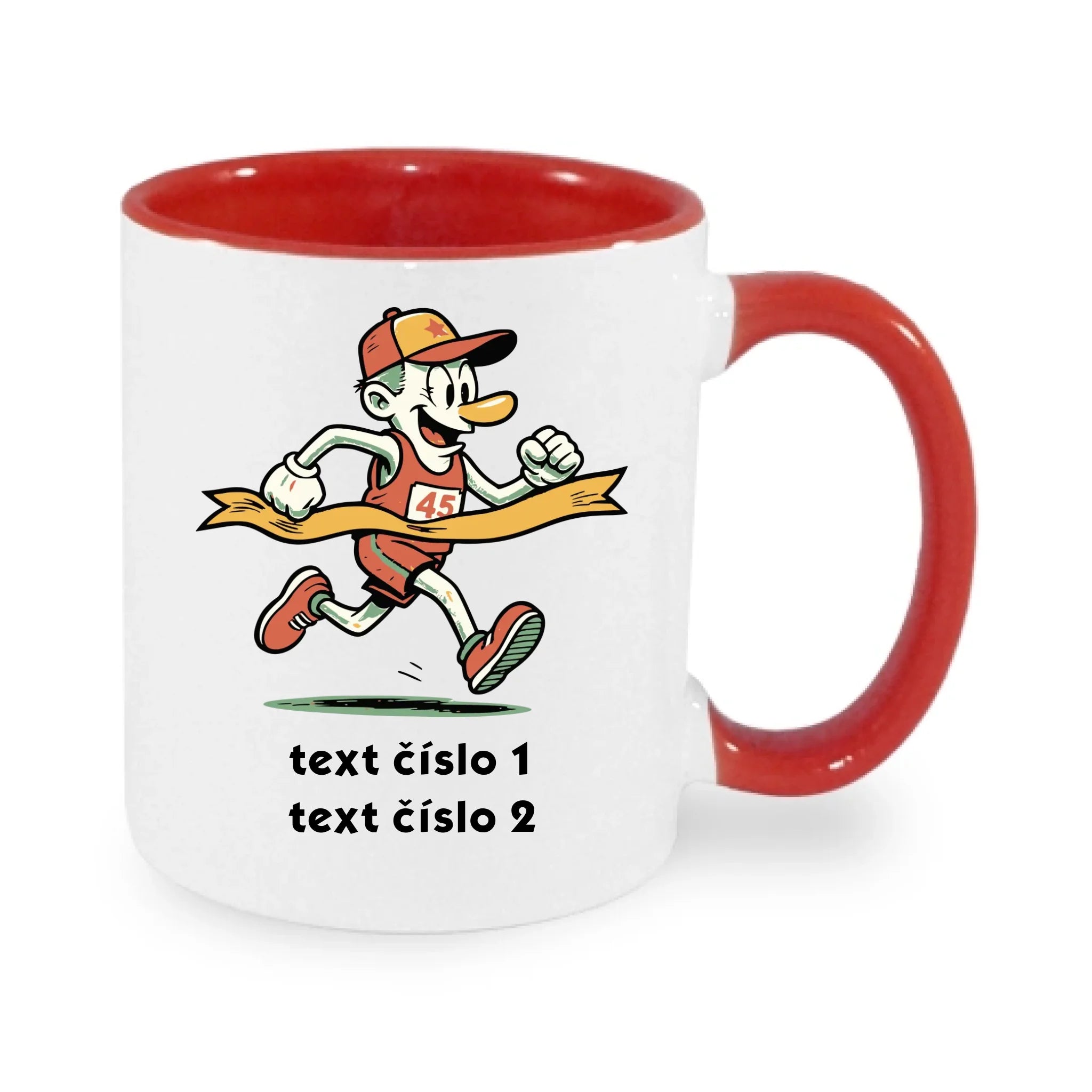BĚH KOLO PLAVÁNÍ VÝBĚR OBRÁZKU (25+motivů) a MOŽNOST DOPLNIT VLASTNÍ TEXTY hrníček