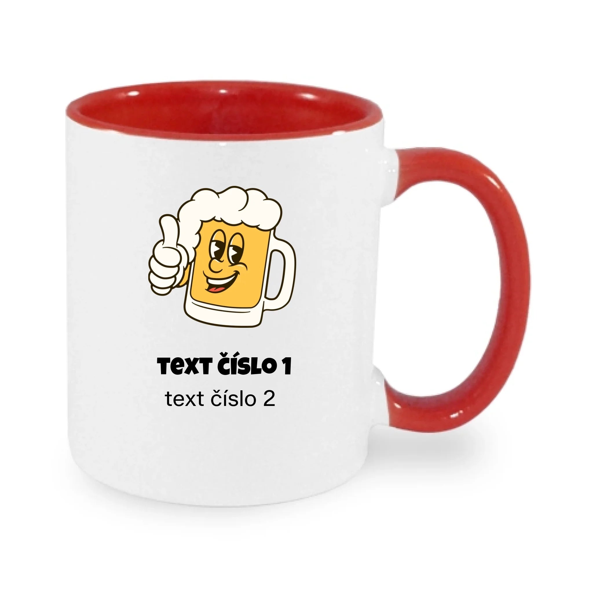 HRNÍČEK s motivem PIVO (výběr z 10+ obrázků, možnost doplnit vlastní texty)