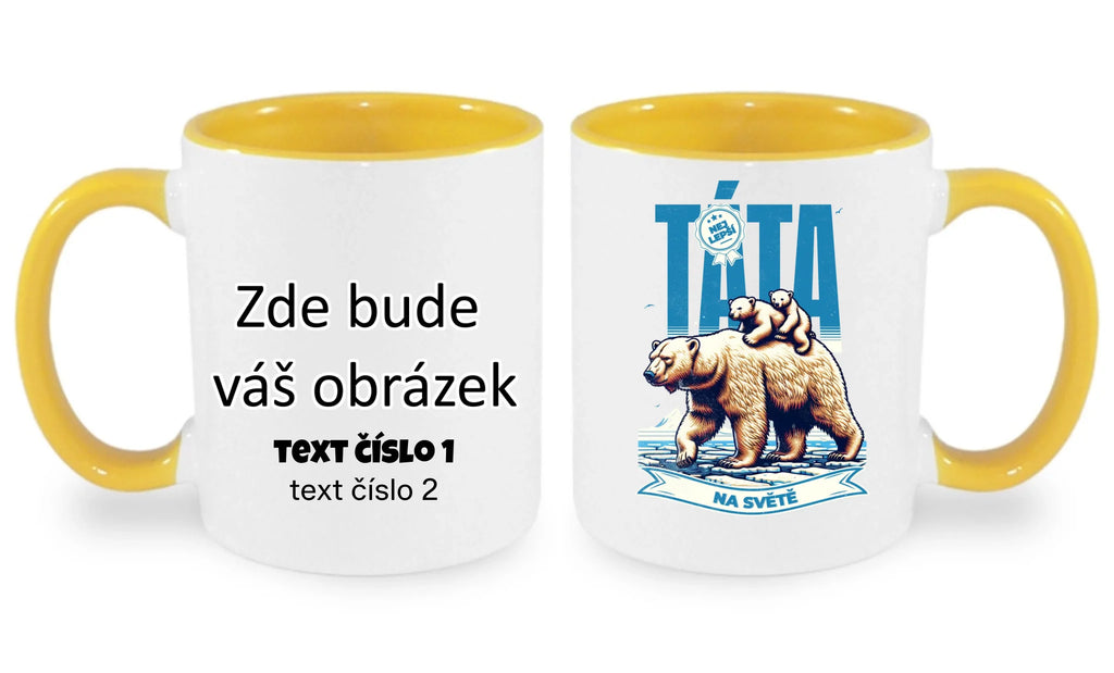 HRNÍČEK s motivem NEJ TÁTA (výběr ze 17+ potisků)