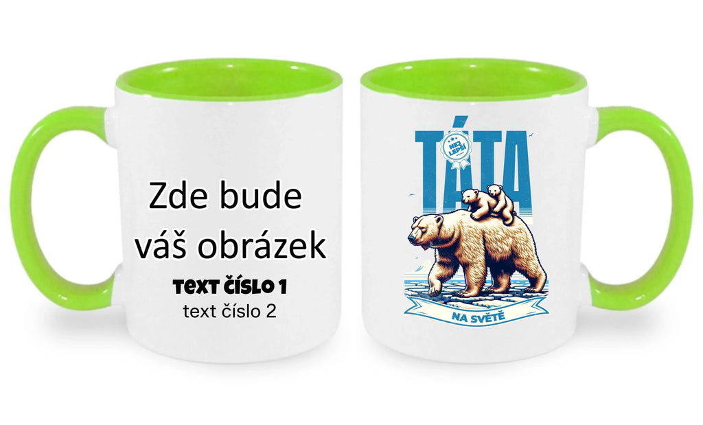 HRNÍČEK s motivem NEJ TÁTA (výběr ze 17+ potisků)