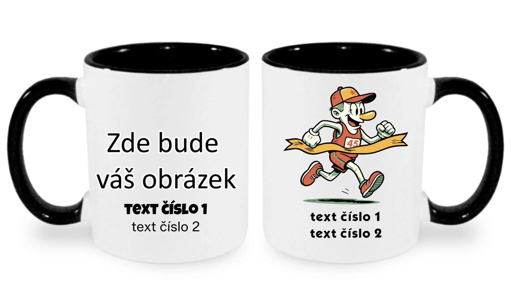 BĚH KOLO PLAVÁNÍ VÝBĚR OBRÁZKU (25+motivů) a MOŽNOST DOPLNIT VLASTNÍ TEXTY hrníček
