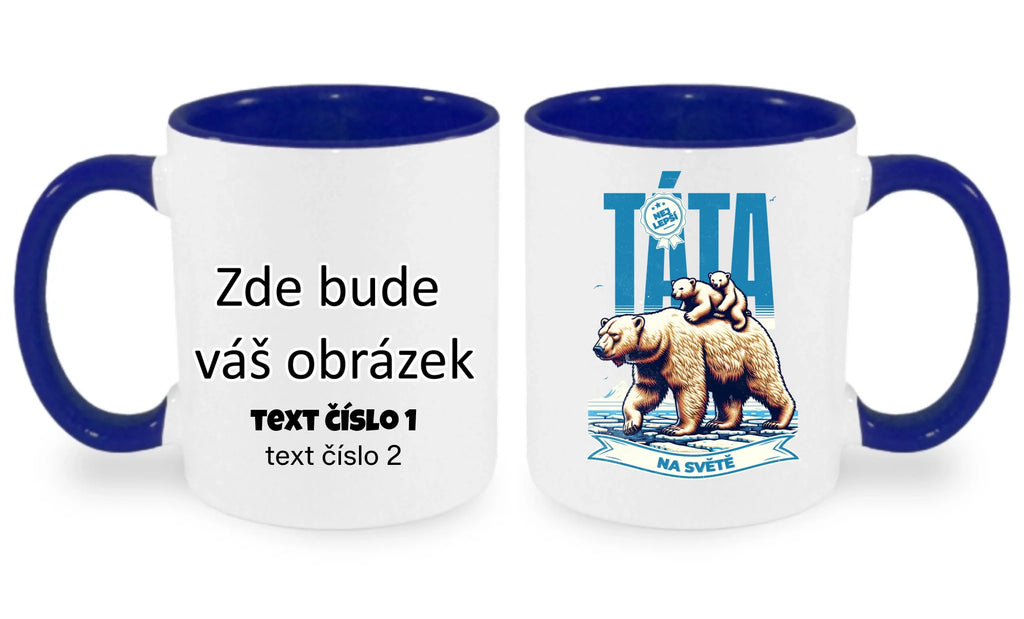HRNÍČEK s motivem NEJ TÁTA (výběr ze 17+ potisků)