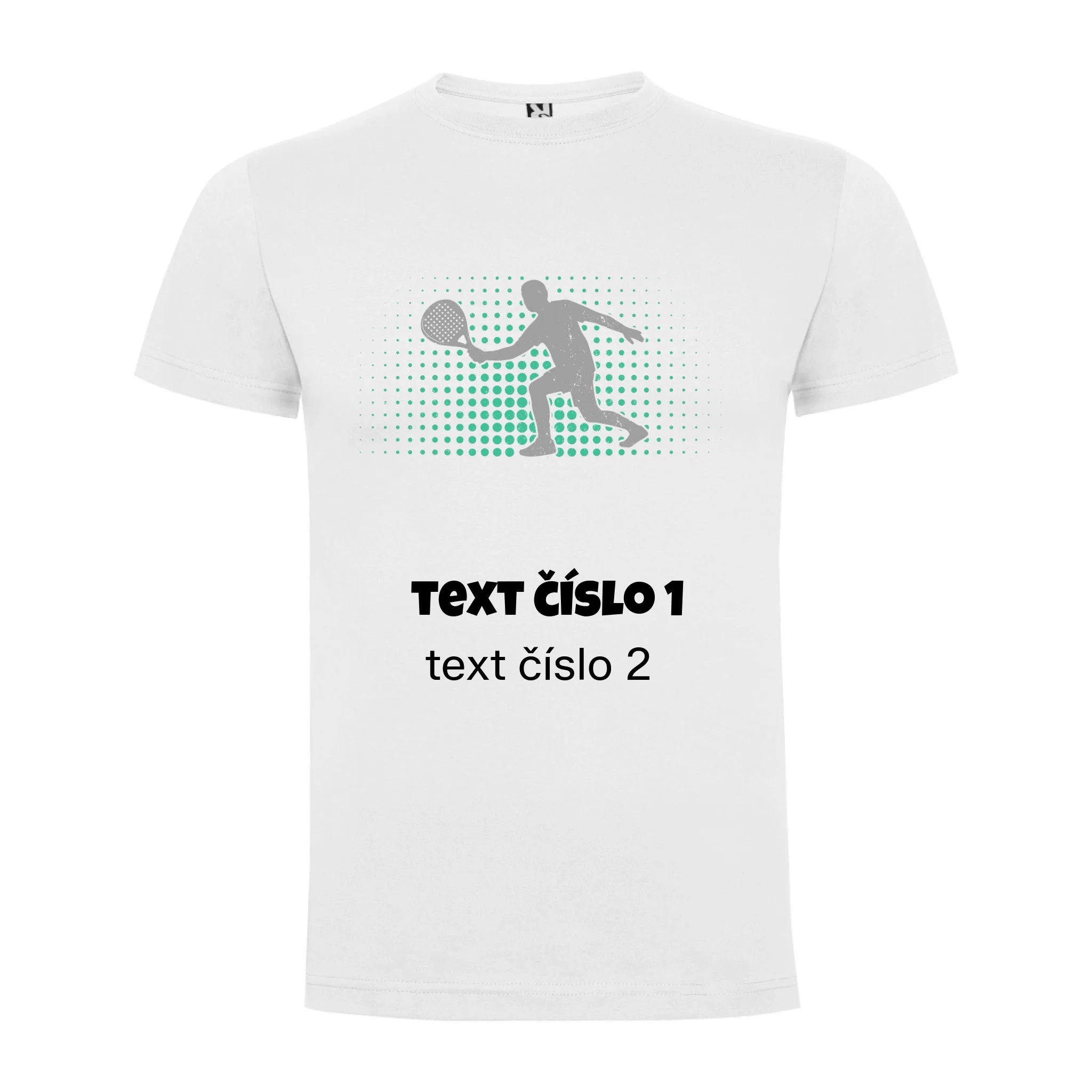 PADEL VÝBĚR OBRÁZKU (10+motivů) a MOŽNOST DOPLNIT VLASTNÍ TEXTY pánské tričko
