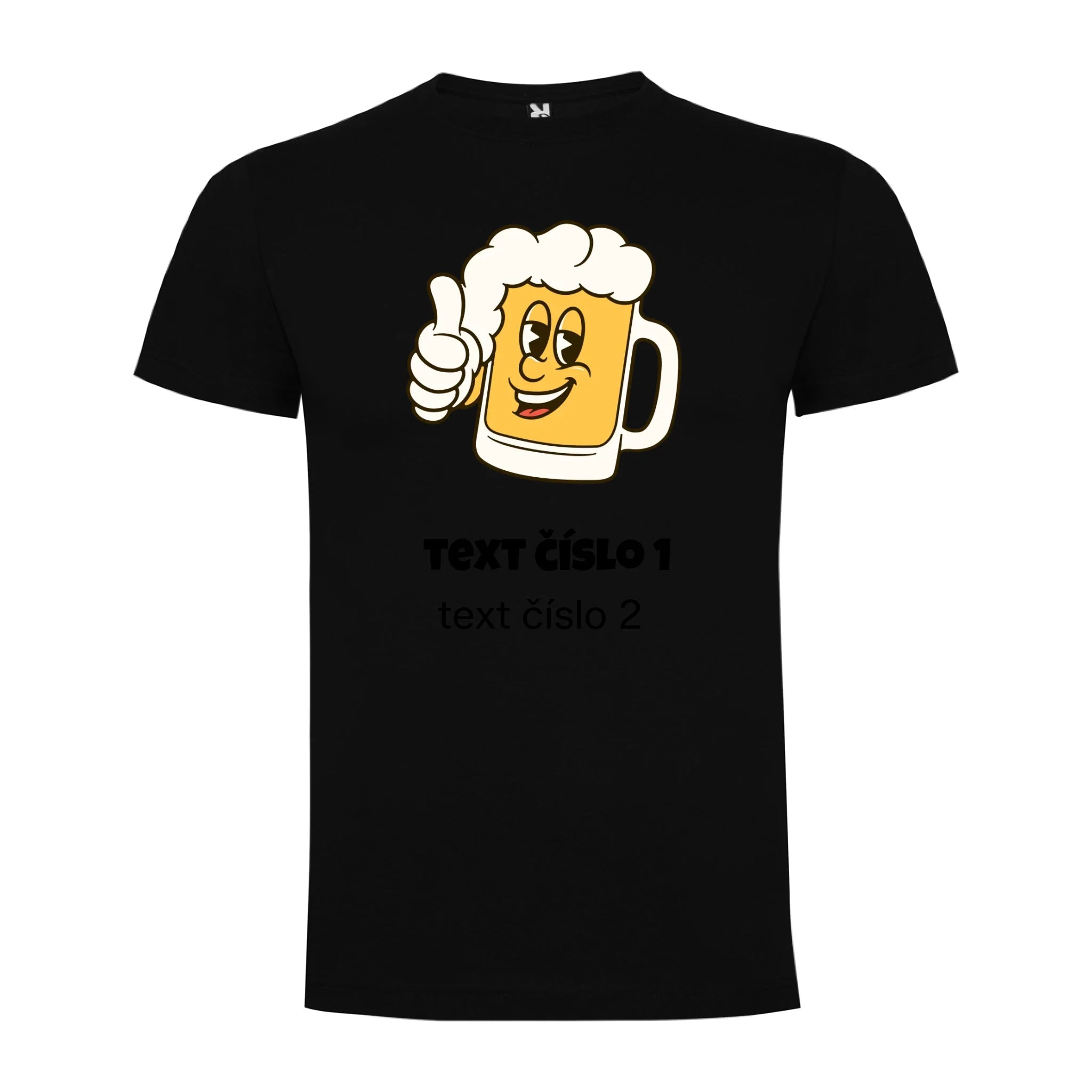 PIVO VÝBĚR OBRÁZKU (10+motivů) a MOŽNOST DOPLNIT VLASTNÍ TEXTY pánské tričko