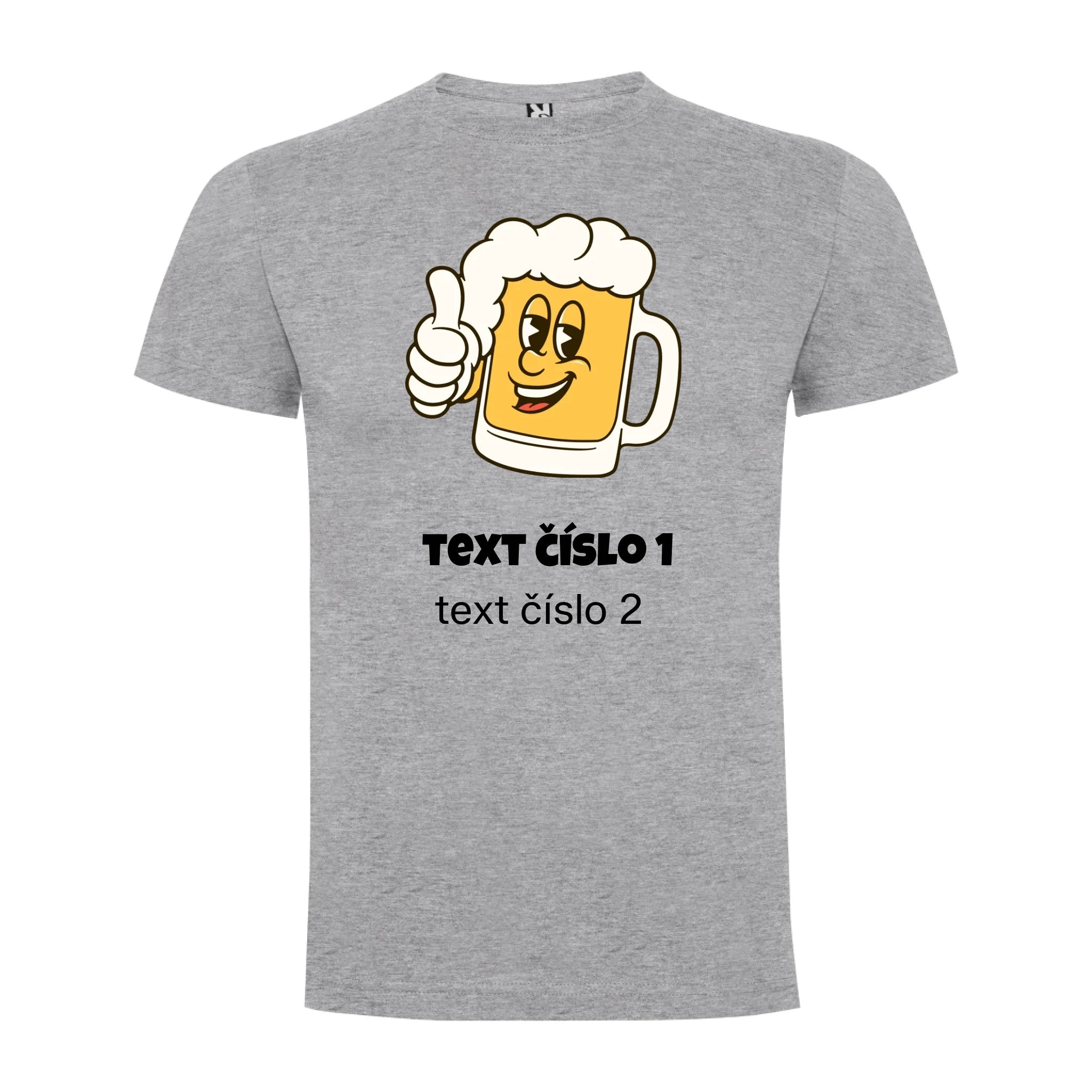 PIVO VÝBĚR OBRÁZKU (10+motivů) a MOŽNOST DOPLNIT VLASTNÍ TEXTY pánské tričko