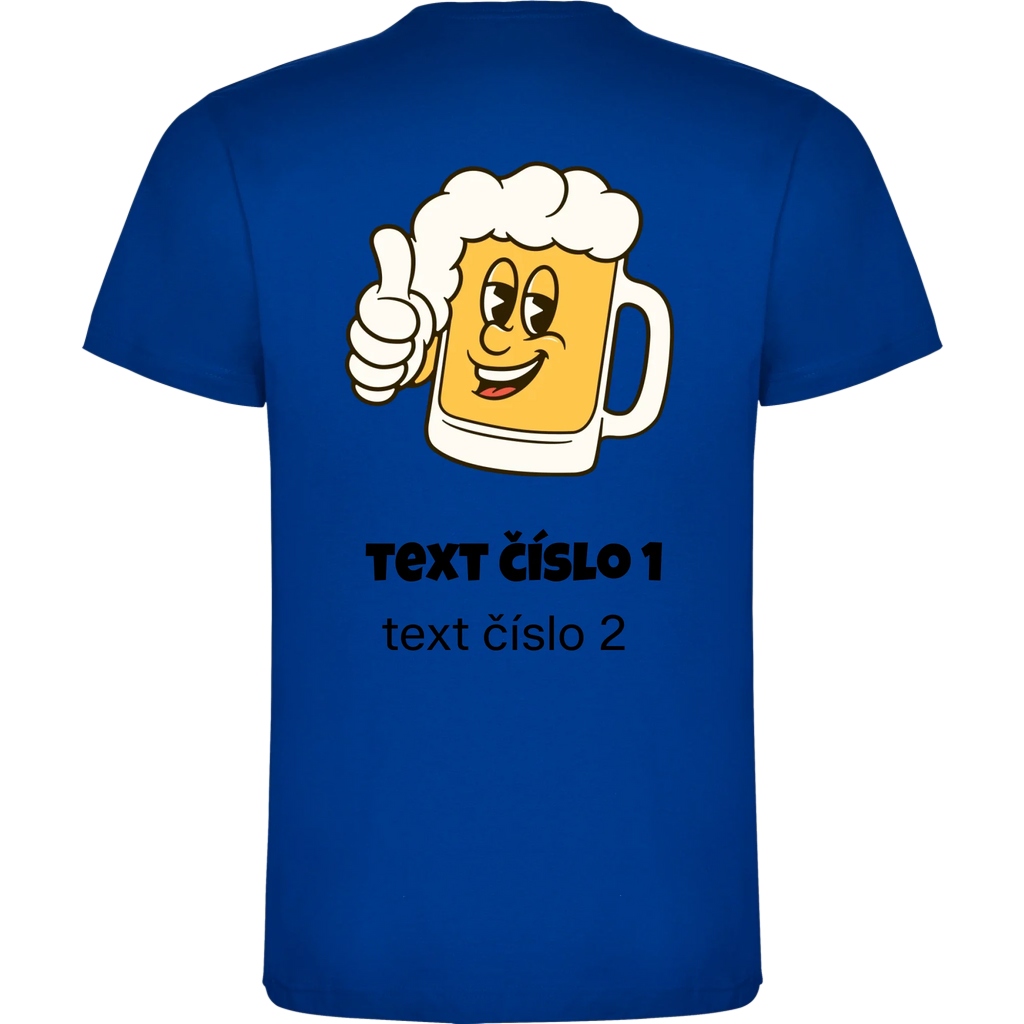 PIVO VÝBĚR OBRÁZKU (10+motivů) a MOŽNOST DOPLNIT VLASTNÍ TEXTY pánské tričko