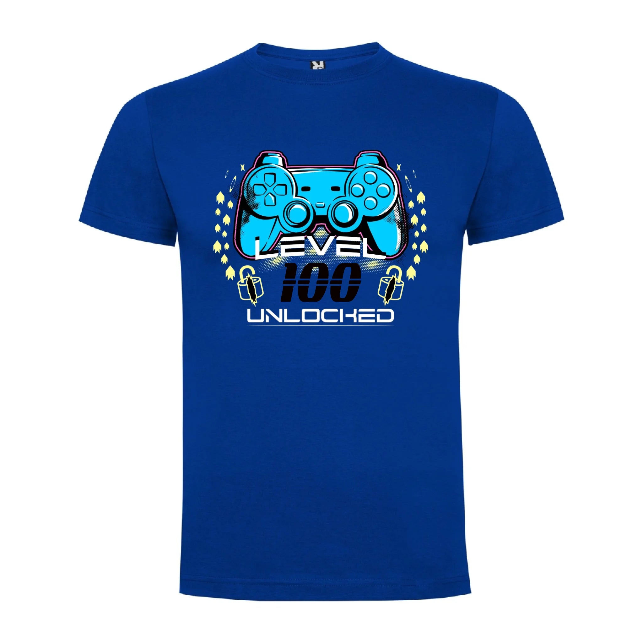 narozeniny LEVEL UNLOCKED chlapecké tričko potisk jen dopředu chlapecké DOGO Modrá