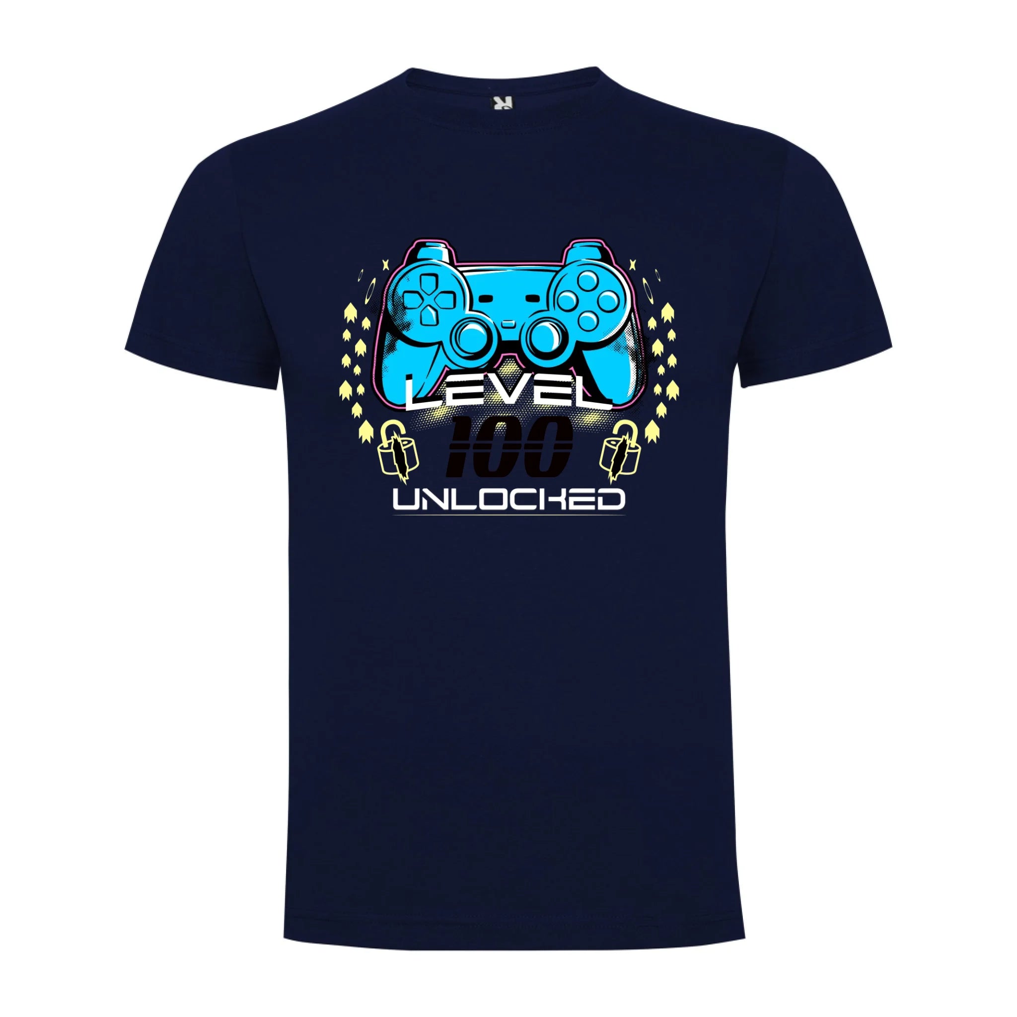 narozeniny LEVEL UNLOCKED chlapecké tričko potisk jen dopředu chlapecké DOGO Námořnická modrá