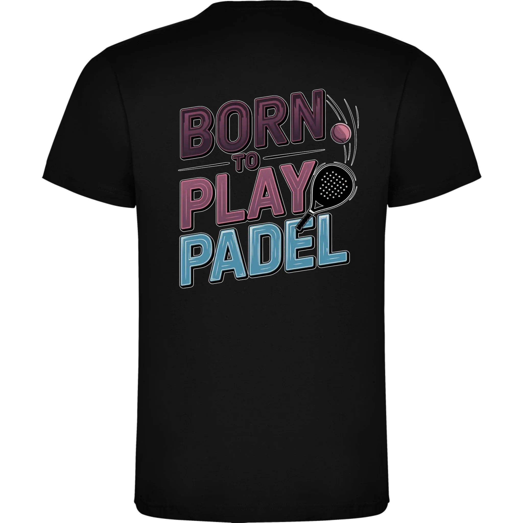 PRO HRÁČE PADELU (výběr z 18+ motivů) chlapecké tričko potisk jen na záda chlapecké DOGO Černá