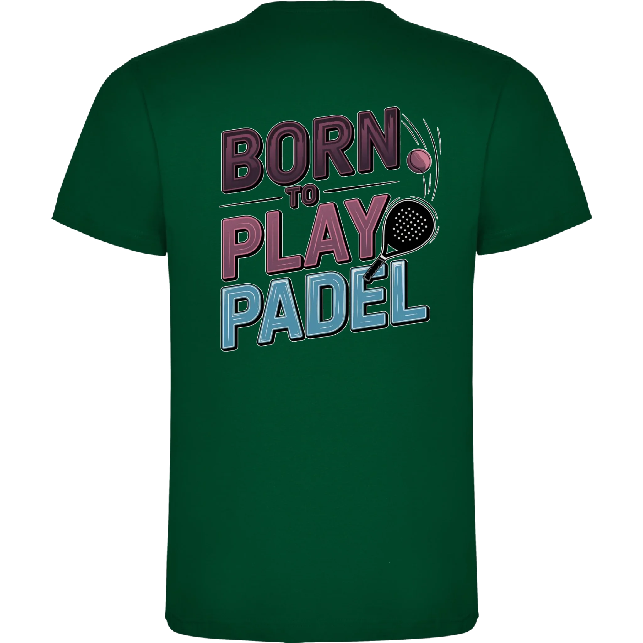 PRO HRÁČE PADELU (výběr z 18+ motivů) chlapecké tričko potisk jen na záda chlapecké DOGO Tmavě zelená