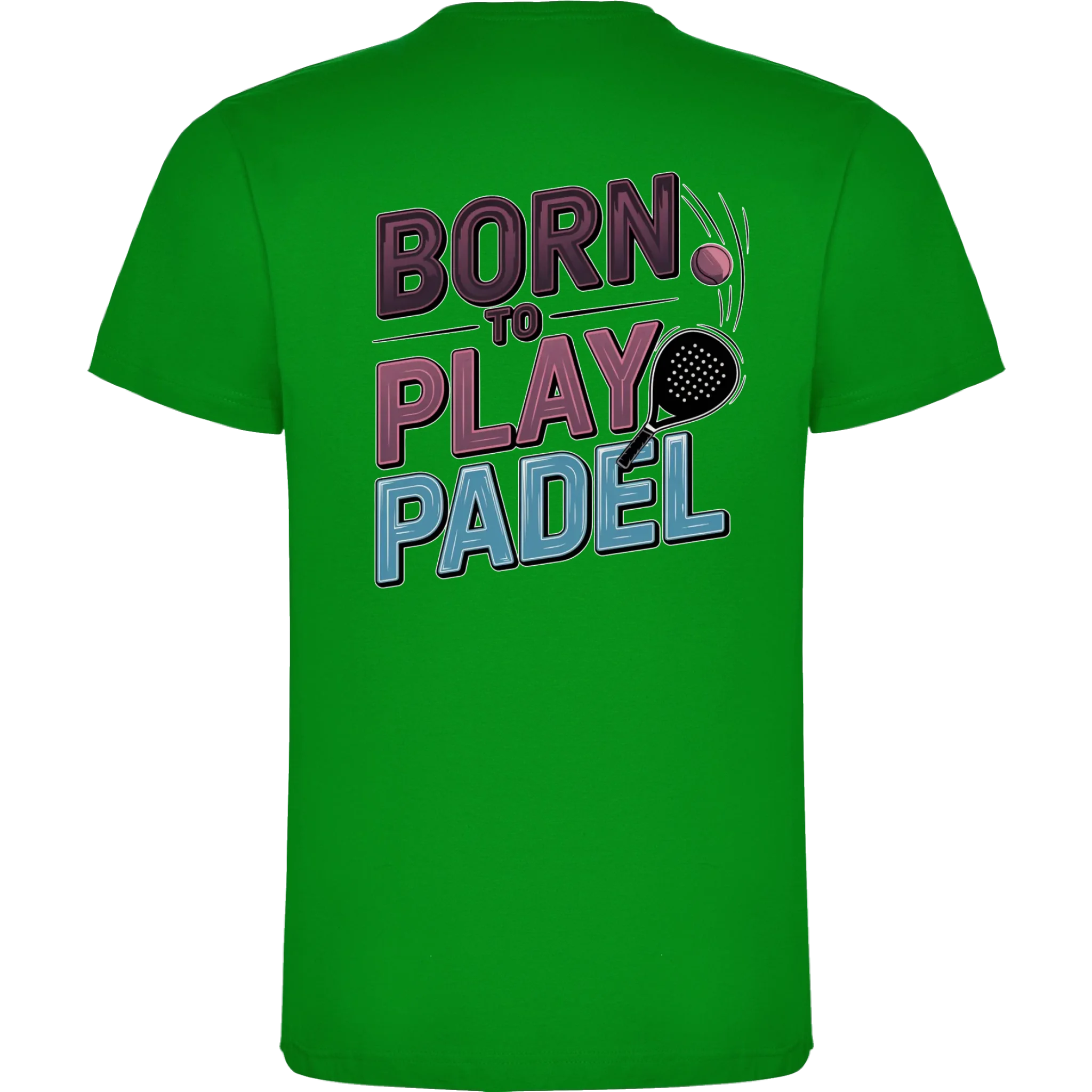 PRO HRÁČE PADELU (výběr z 18+ motivů) chlapecké tričko potisk jen na záda chlapecké DOGO Zelená