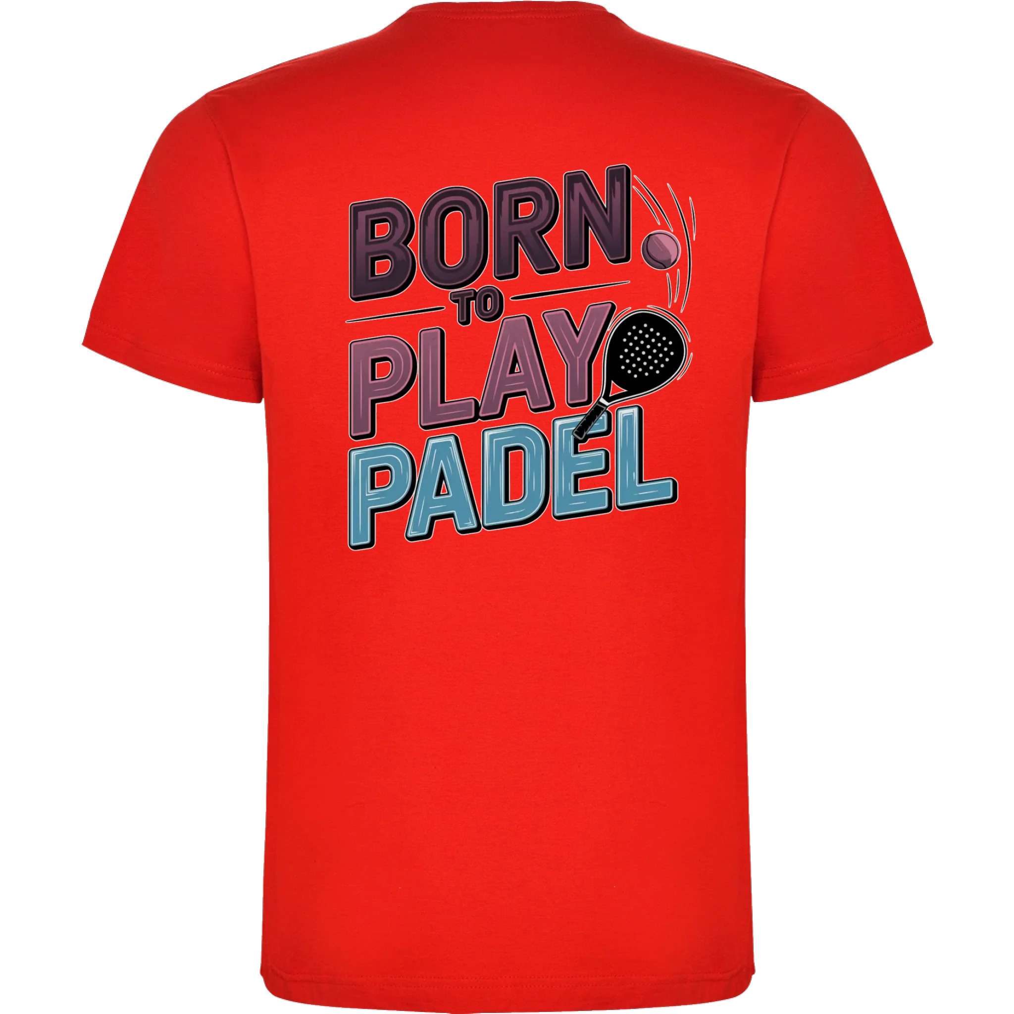 PRO HRÁČE PADELU (výběr z 18+ motivů) chlapecké tričko potisk jen na záda chlapecké DOGO Červená