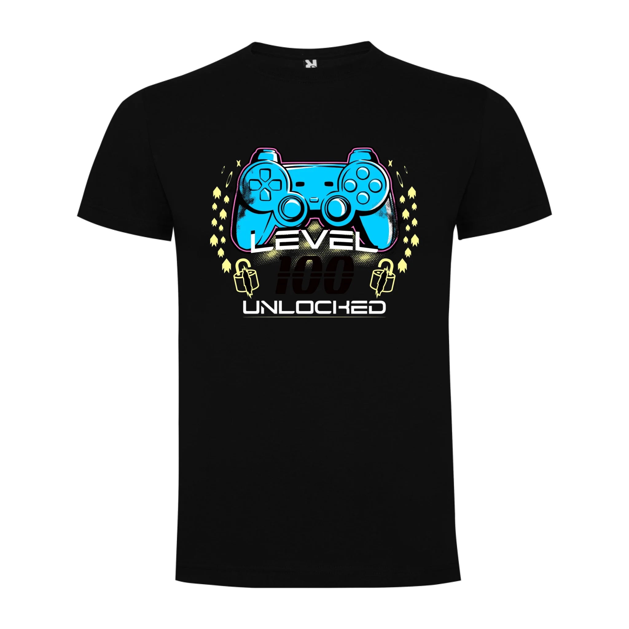 narozeniny LEVEL UNLOCKED pánské tričko potisk jen dopředu pánské DOGO Černá
