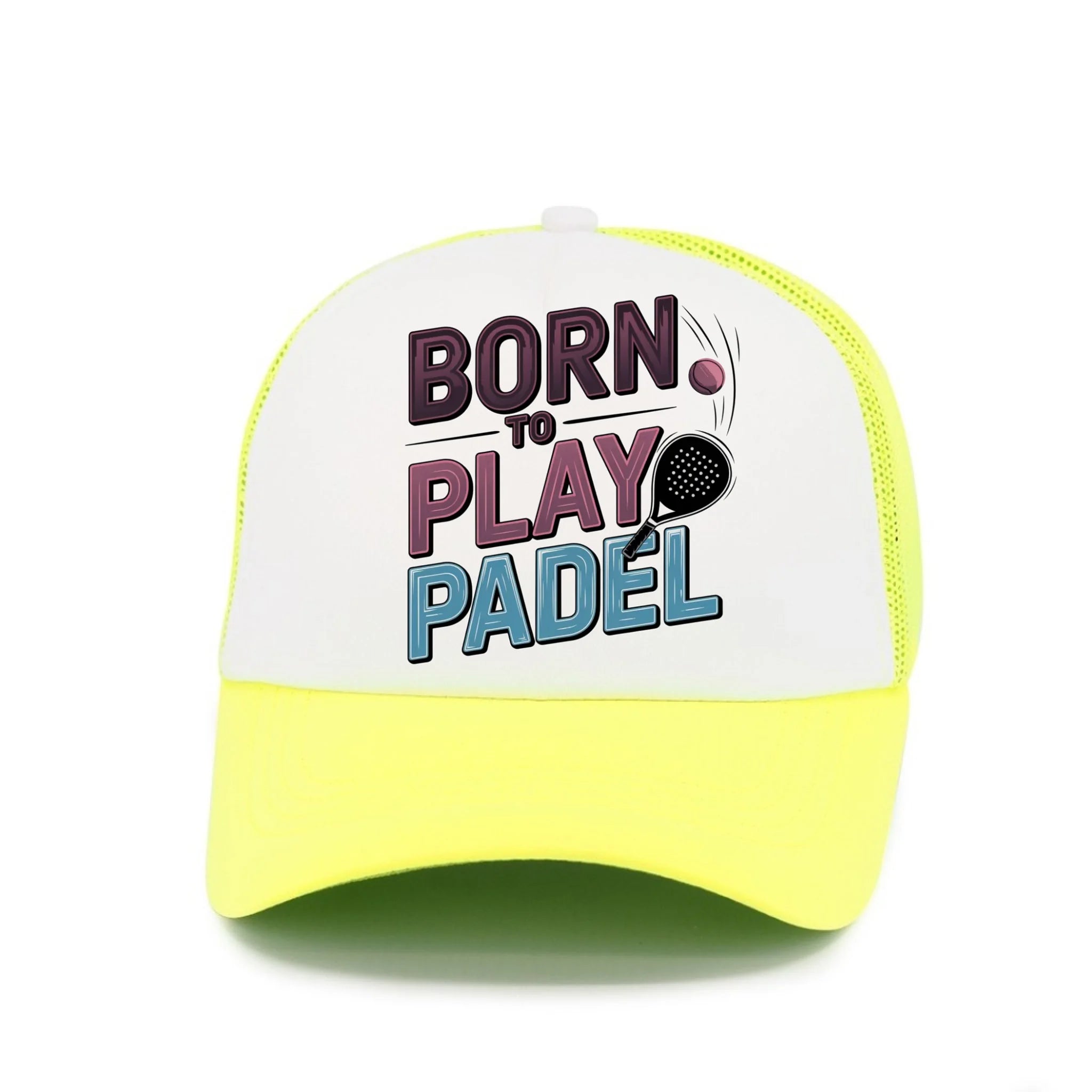 PRO HRÁČE PADELU (výběr z 18+ motivů) kšiltovka Kšiltovka TRUCKER neon žlutá 58
