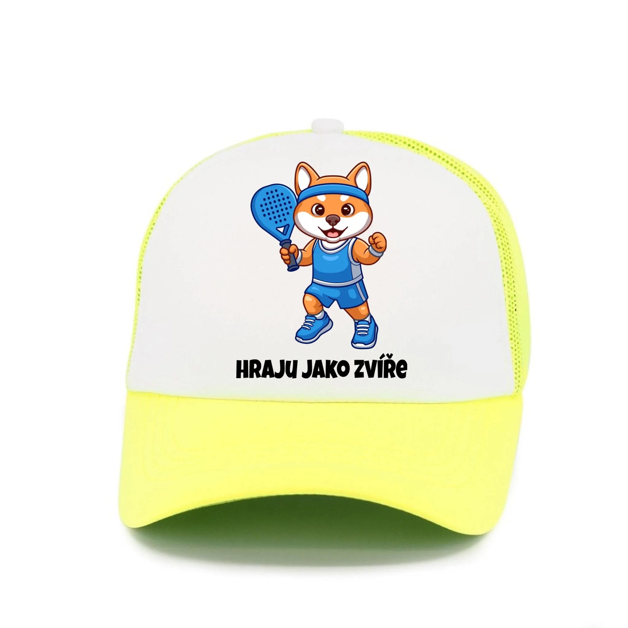 HRAJU JAKO ZVÍŘE (výběr ze 3 motivů) kšiltovka Kšiltovka TRUCKER neon žlutá 58
