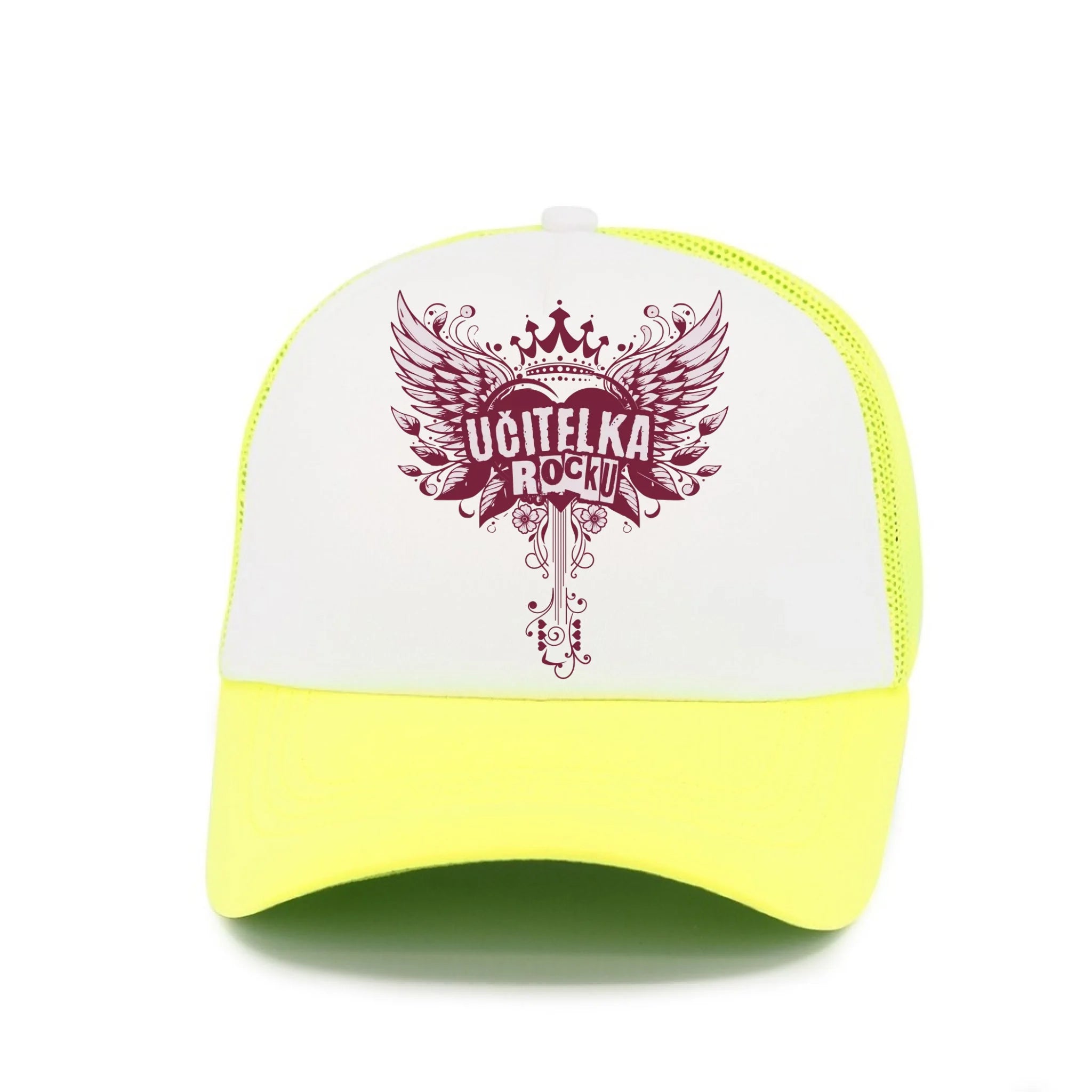 UČITELKA (17+ motivů) kšiltovka Kšiltovka TRUCKER neon žlutá 58