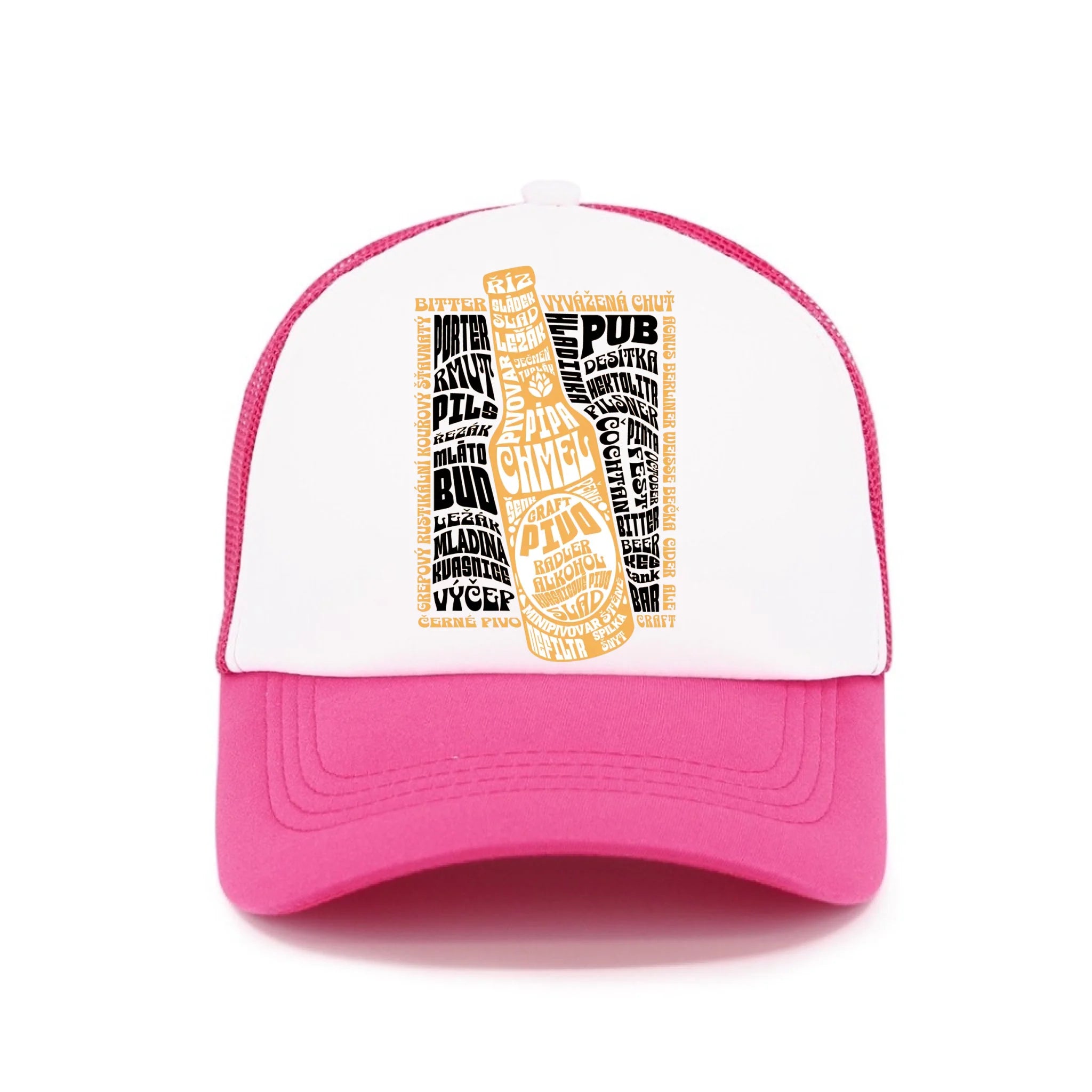 PIVO kšiltovka (5+ motivů) Kšiltovka TRUCKER růžová 58
