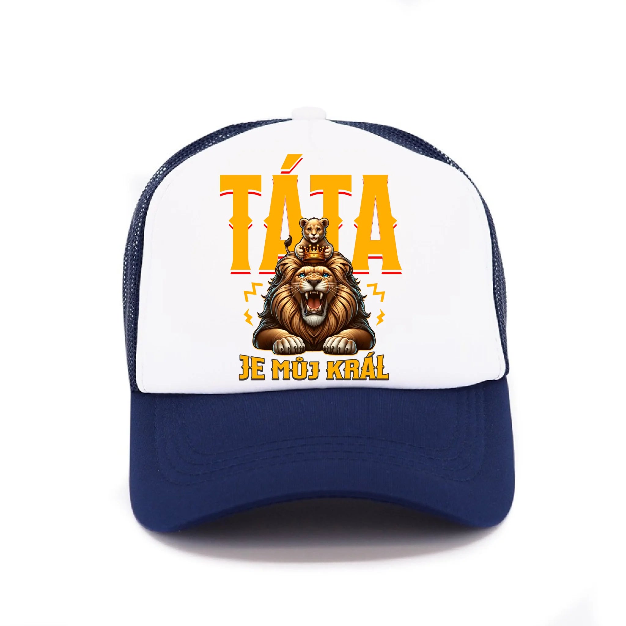 TÁTA JE MŮJ KRÁL kšiltovka Kšiltovka TRUCKER námořnická modrá 58