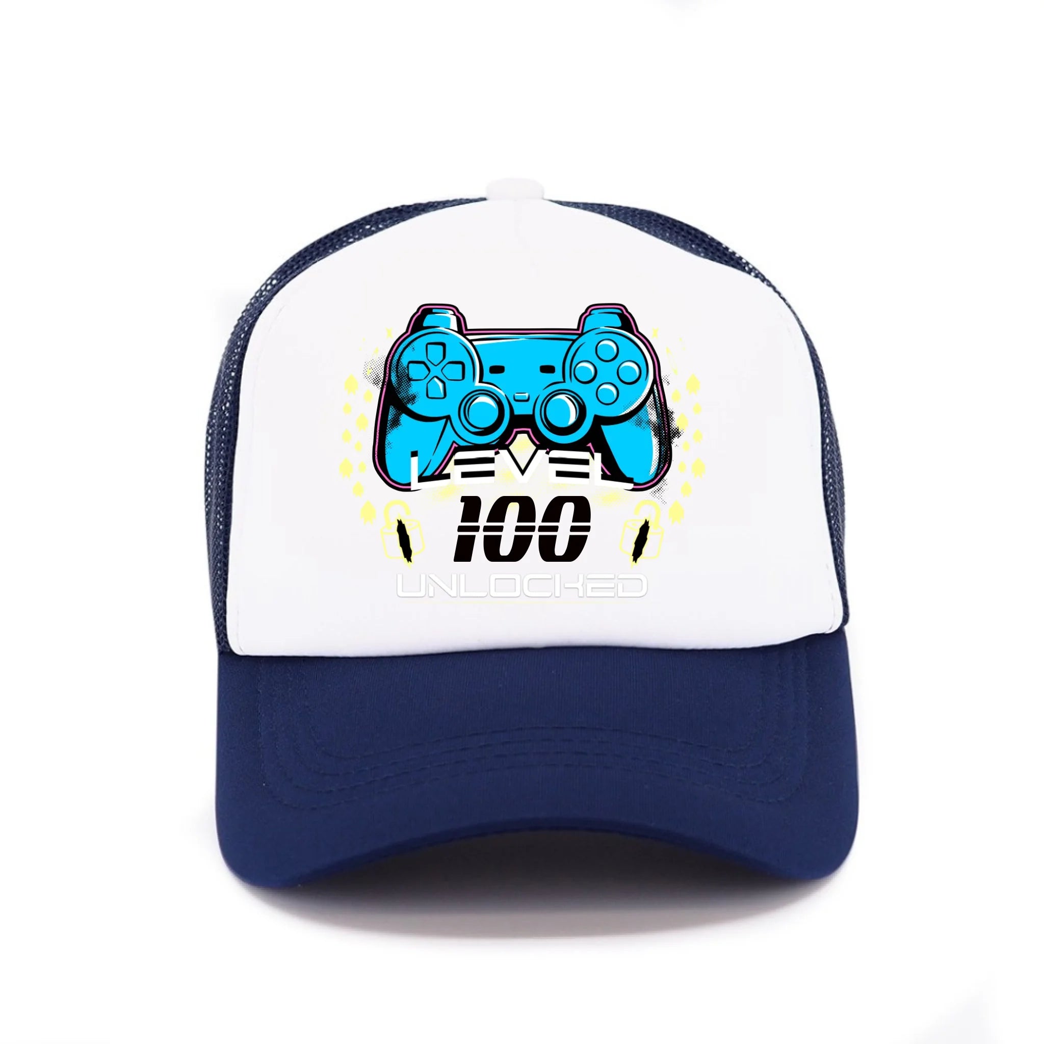 narozeniny LEVEL UNLOCKED kšiltovka Kšiltovka TRUCKER námořnická modrá 58