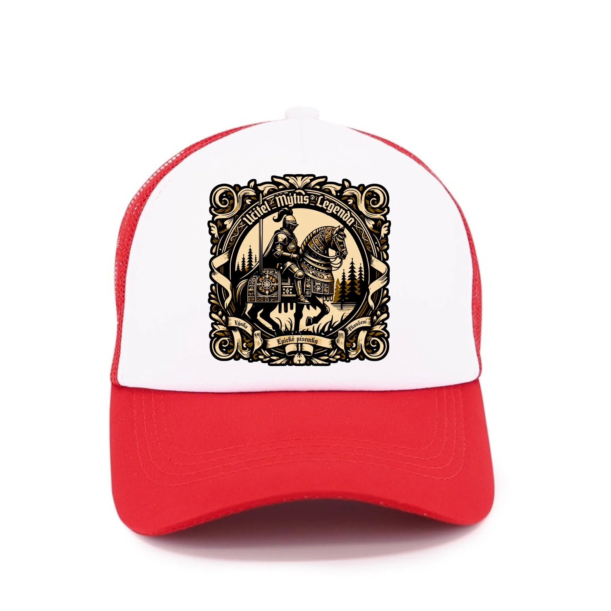 UČITEL (20+ motivů) kšiltovka Kšiltovka TRUCKER červená 58