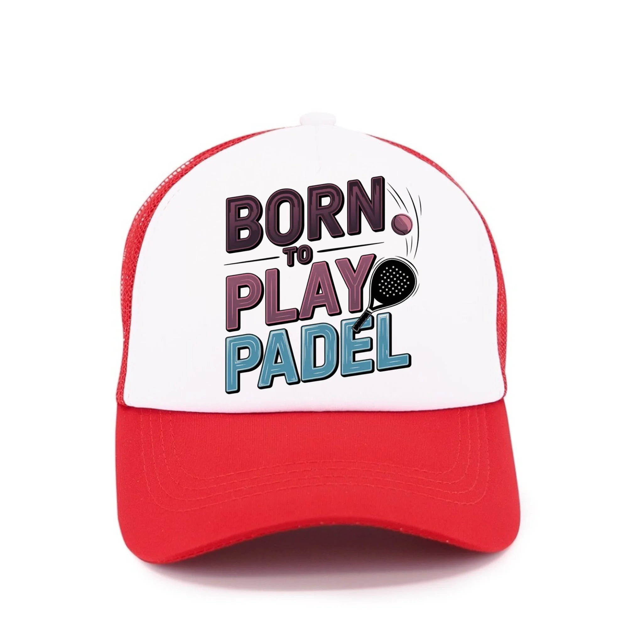 PRO HRÁČE PADELU (výběr z 18+ motivů) kšiltovka Kšiltovka TRUCKER červená 58