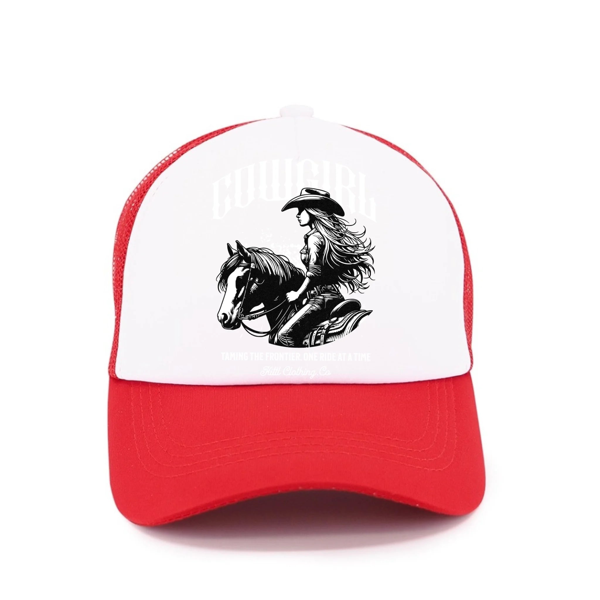 COWGIRL (výběr z 5 motivů) kšiltovka Kšiltovka TRUCKER červená 58