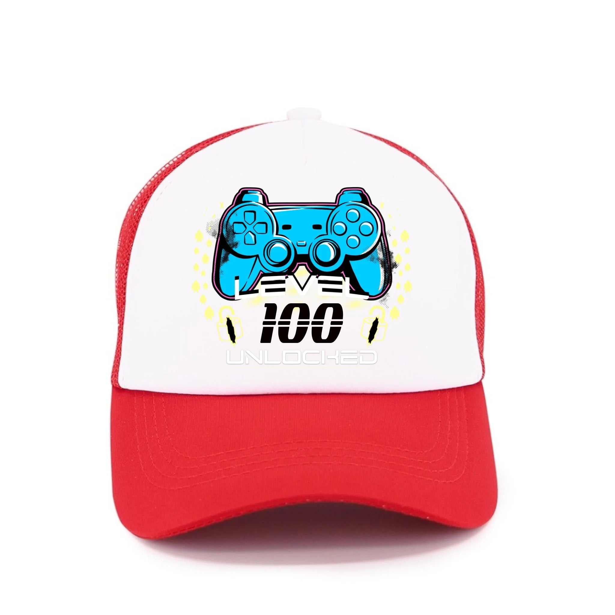 narozeniny LEVEL UNLOCKED kšiltovka Kšiltovka TRUCKER červená 58