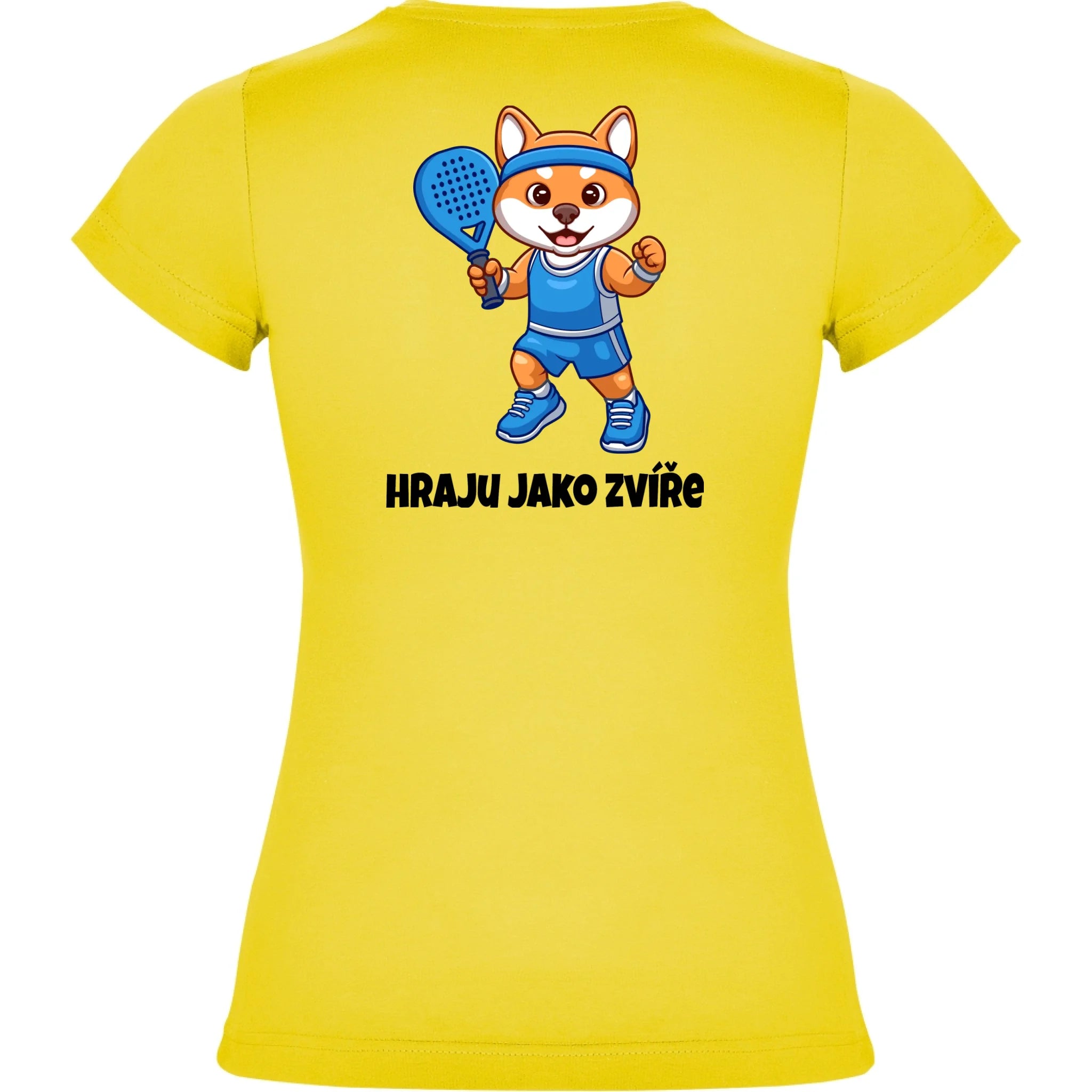 DÍVČÍ TRIČKO s motivem PADEL HRAJU JAKO ZVÍŘE (výběr ze 3 potisků)