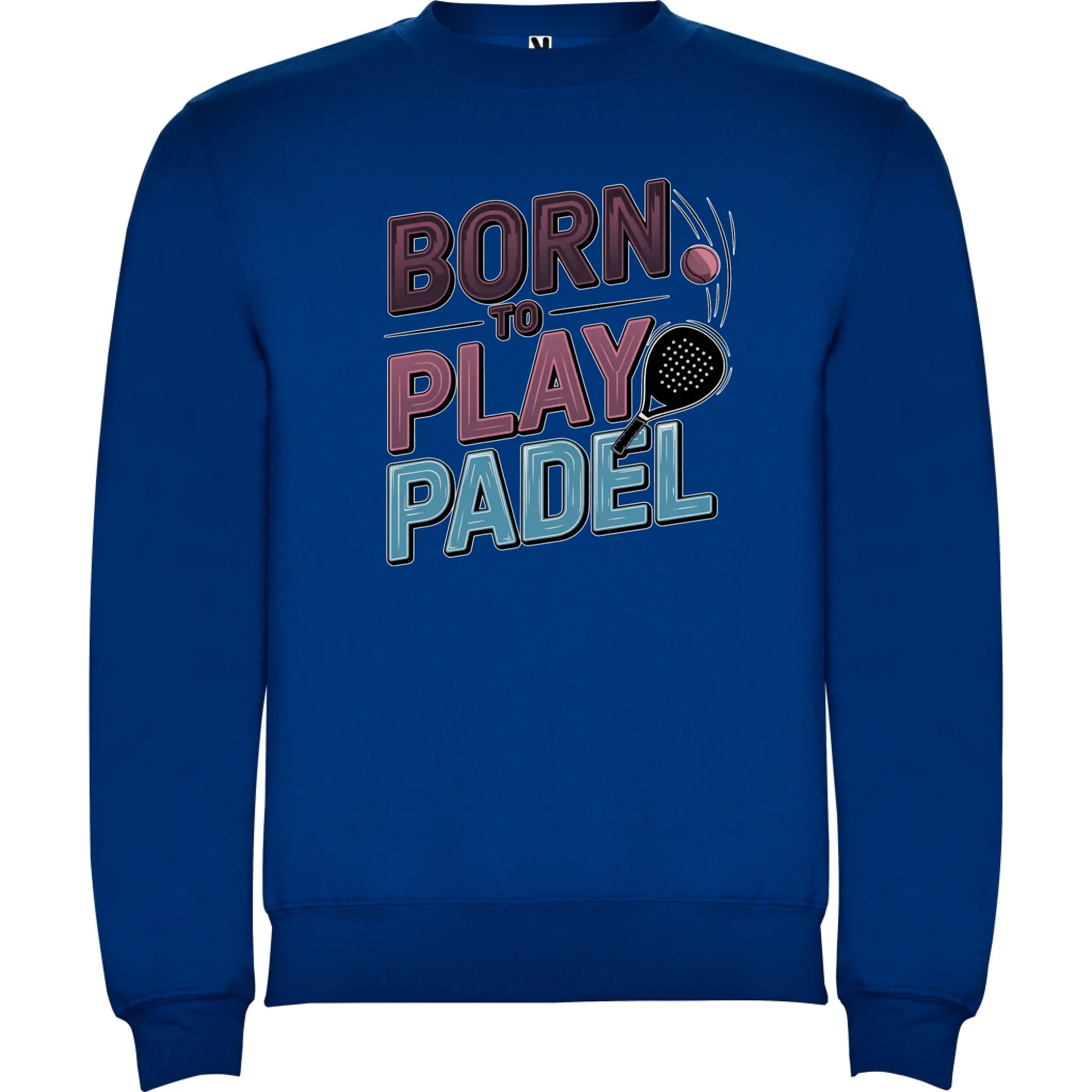 PRO HRÁČE PADELU (výběr z 18+ motivů) unisex mikina bez kapuce potisk jen dopředu unisex mikina clasica Modrá