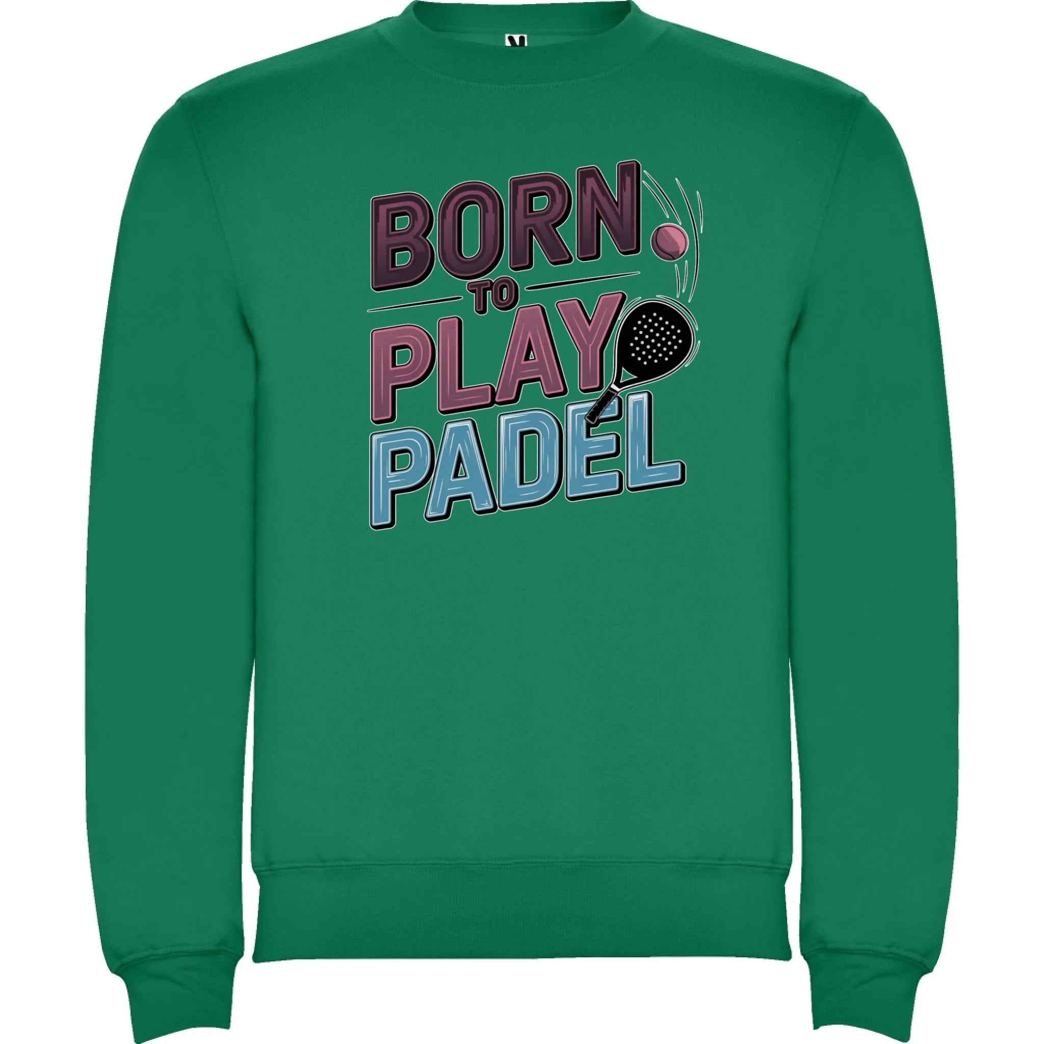 PRO HRÁČE PADELU (výběr z 18+ motivů) unisex mikina bez kapuce potisk jen dopředu unisex mikina clasica Sytě zelená