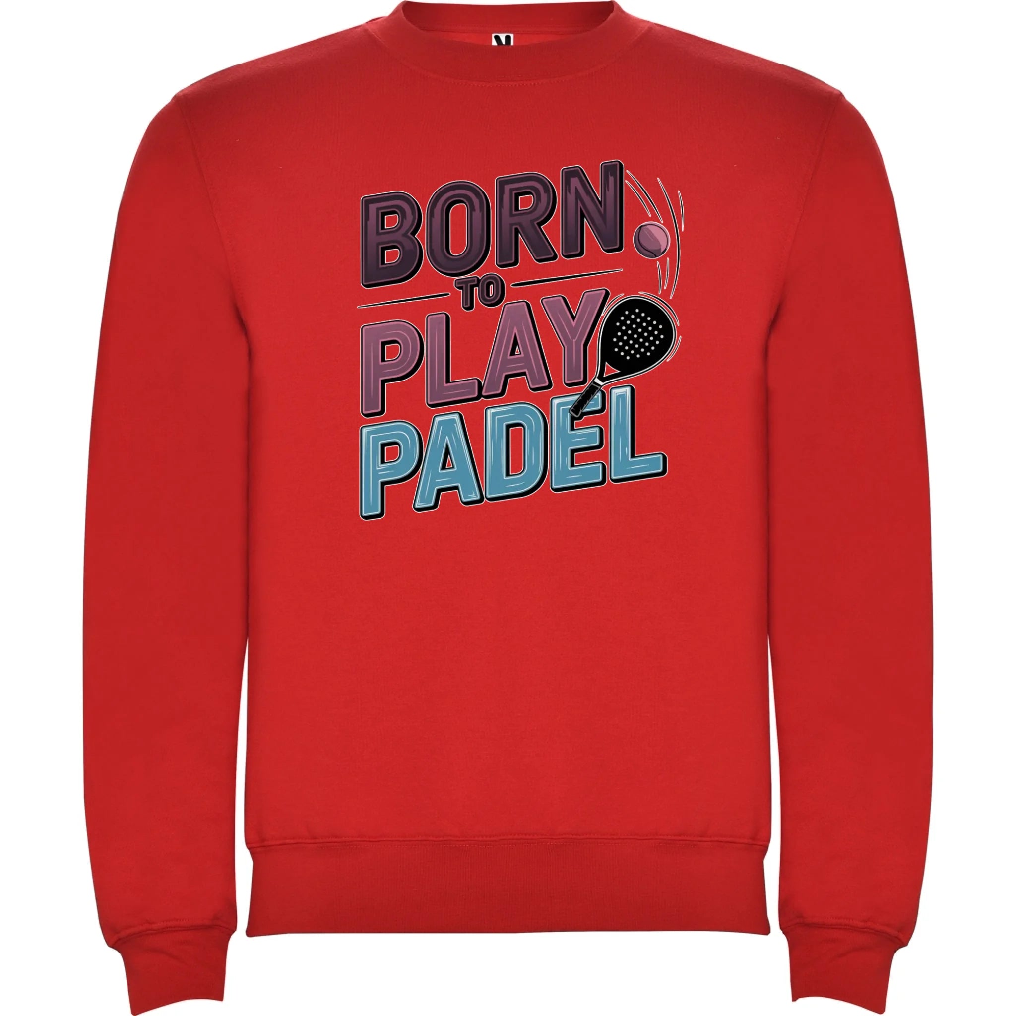PRO HRÁČE PADELU (výběr z 18+ motivů) unisex mikina bez kapuce potisk jen dopředu unisex mikina clasica Červená