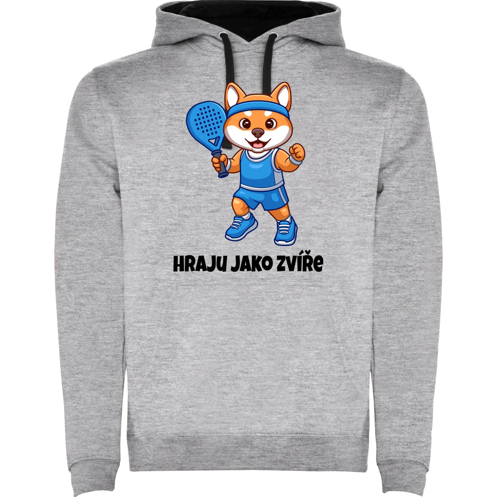 HRAJU JAKO ZVÍŘE (výběr ze 3 motivů) pánská mikina s kapucí