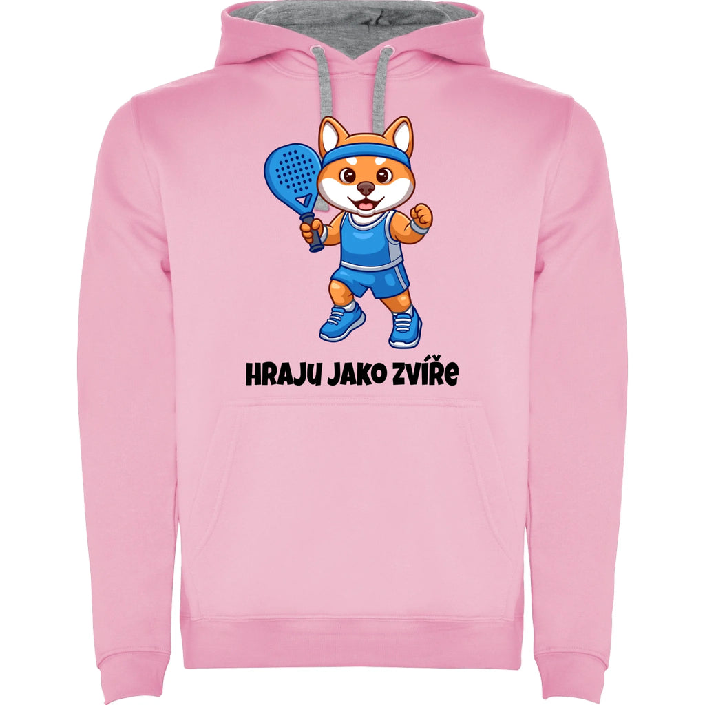 HRAJU JAKO ZVÍŘE (výběr ze 3 motivů) pánská mikina s kapucí