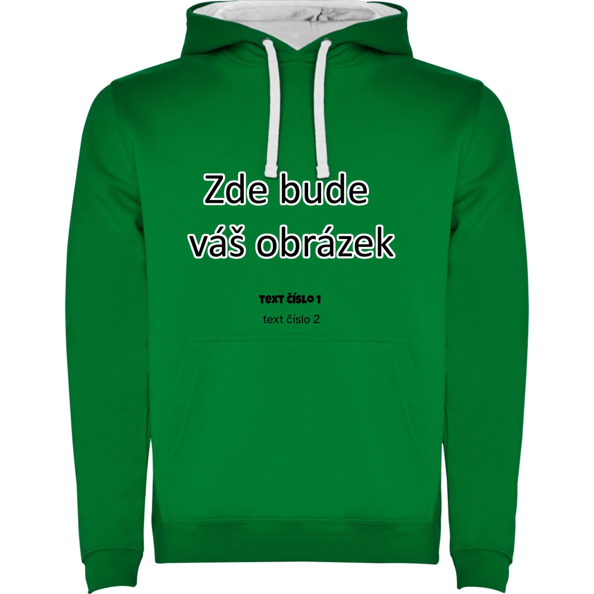 sytě zelenábílá