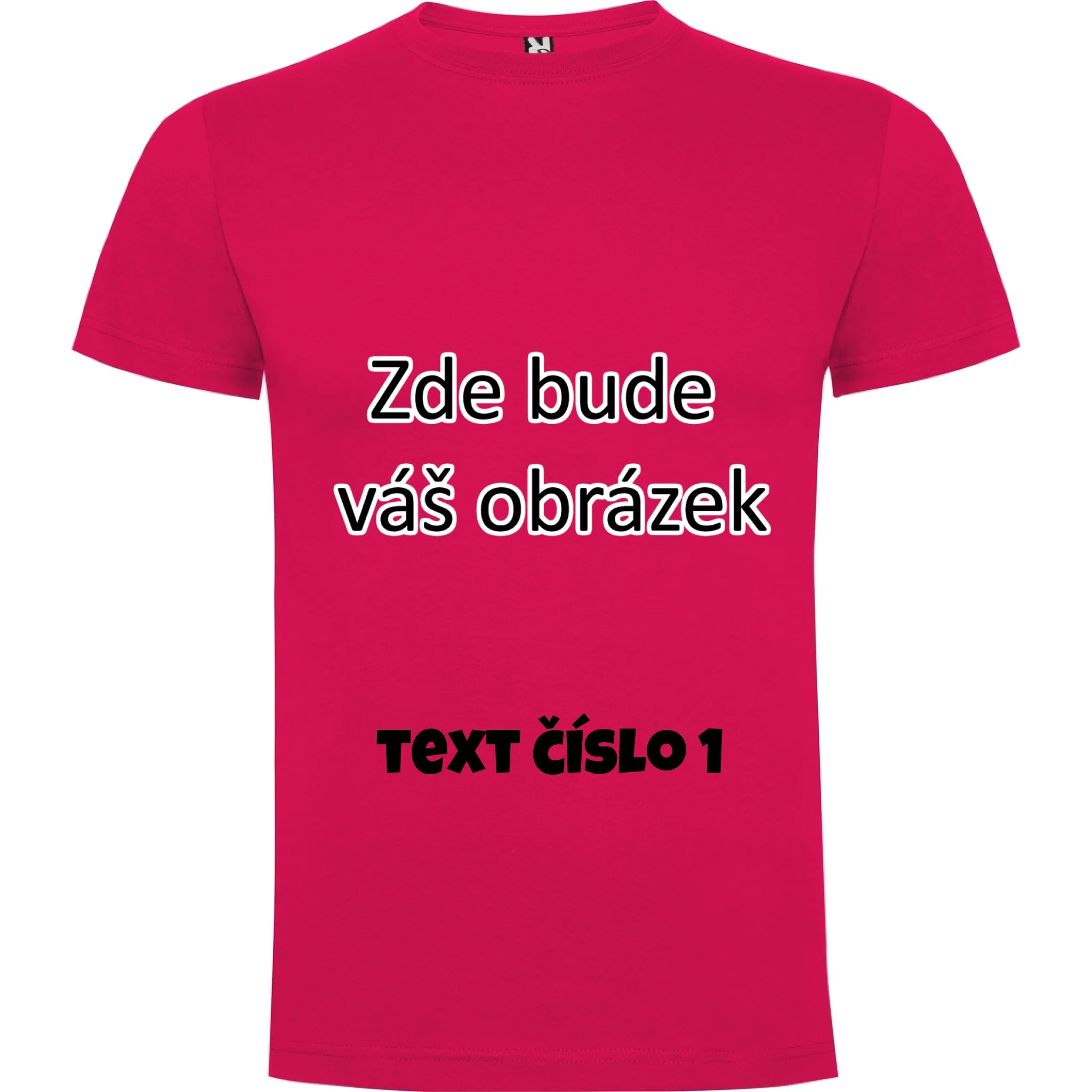 PÁNSKÉ / DÁMSKÉ / DĚTSKÉ tričko týmové POTISK DOPŘEDU potisk pánské chlapecké Růže