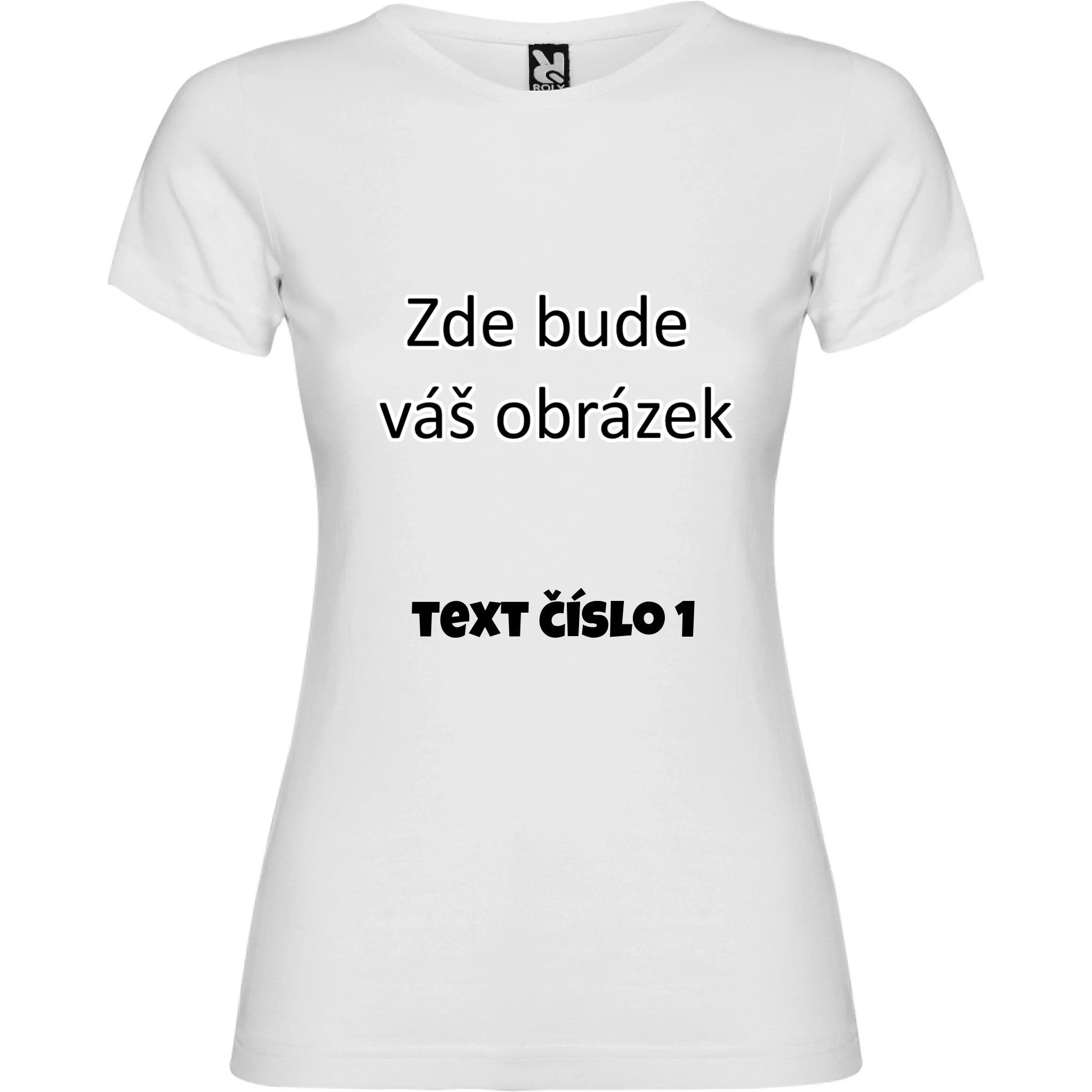 PÁNSKÉ / DÁMSKÉ / DĚTSKÉ tričko týmové POTISK DOPŘEDU potisk dámské dívčí