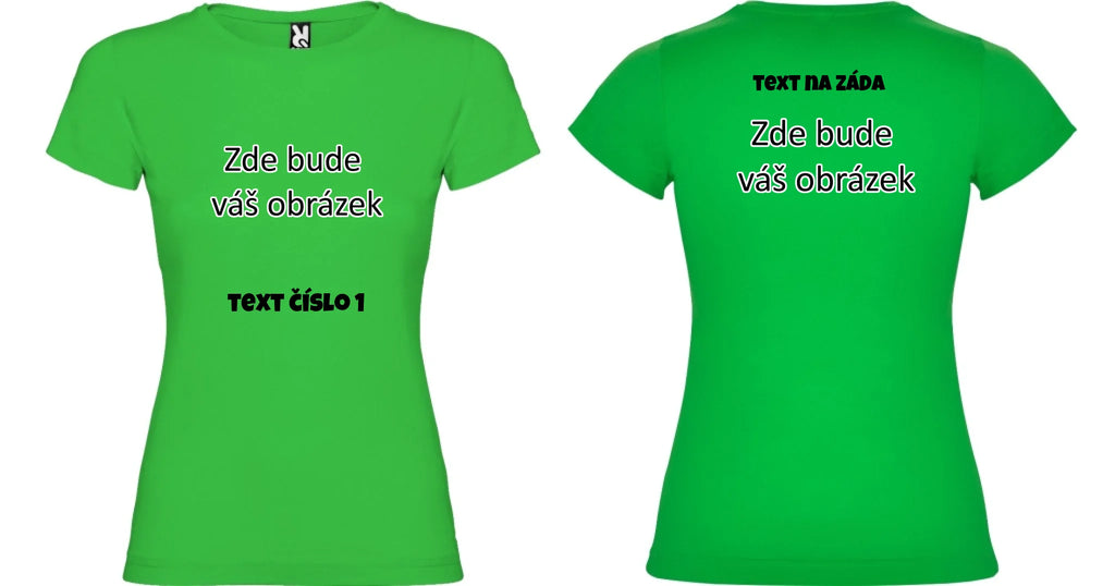 DÍVČÍ TRIČKO krátký rukáv JAMAICA s vaším motivem/fotkou