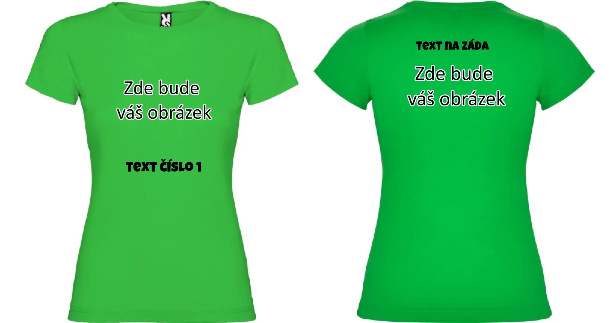 DÍVČÍ TRIČKO krátký rukáv JAMAICA s vaším motivem/fotkou