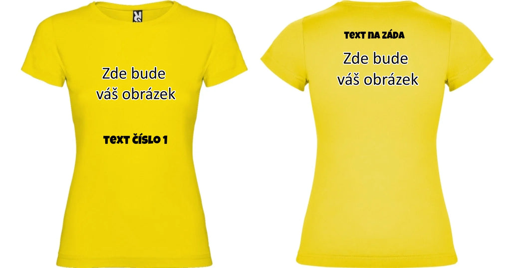 DÍVČÍ TRIČKO krátký rukáv JAMAICA s vaším motivem/fotkou