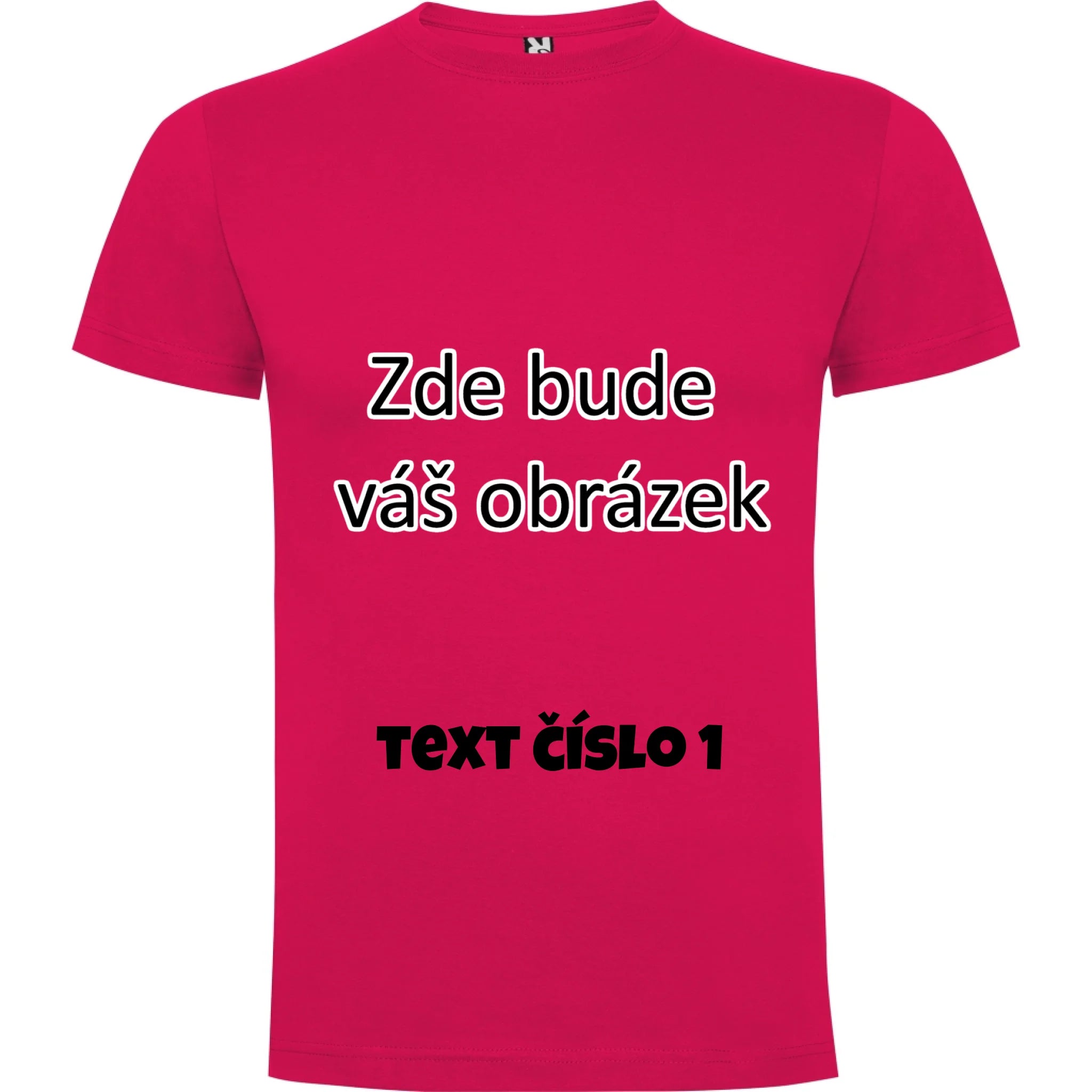 PÁNSKÉ TRIČKO krátký rukáv DOGO s vaším motivem/fotkou potisk jen dopředu pánské DOGO Růže