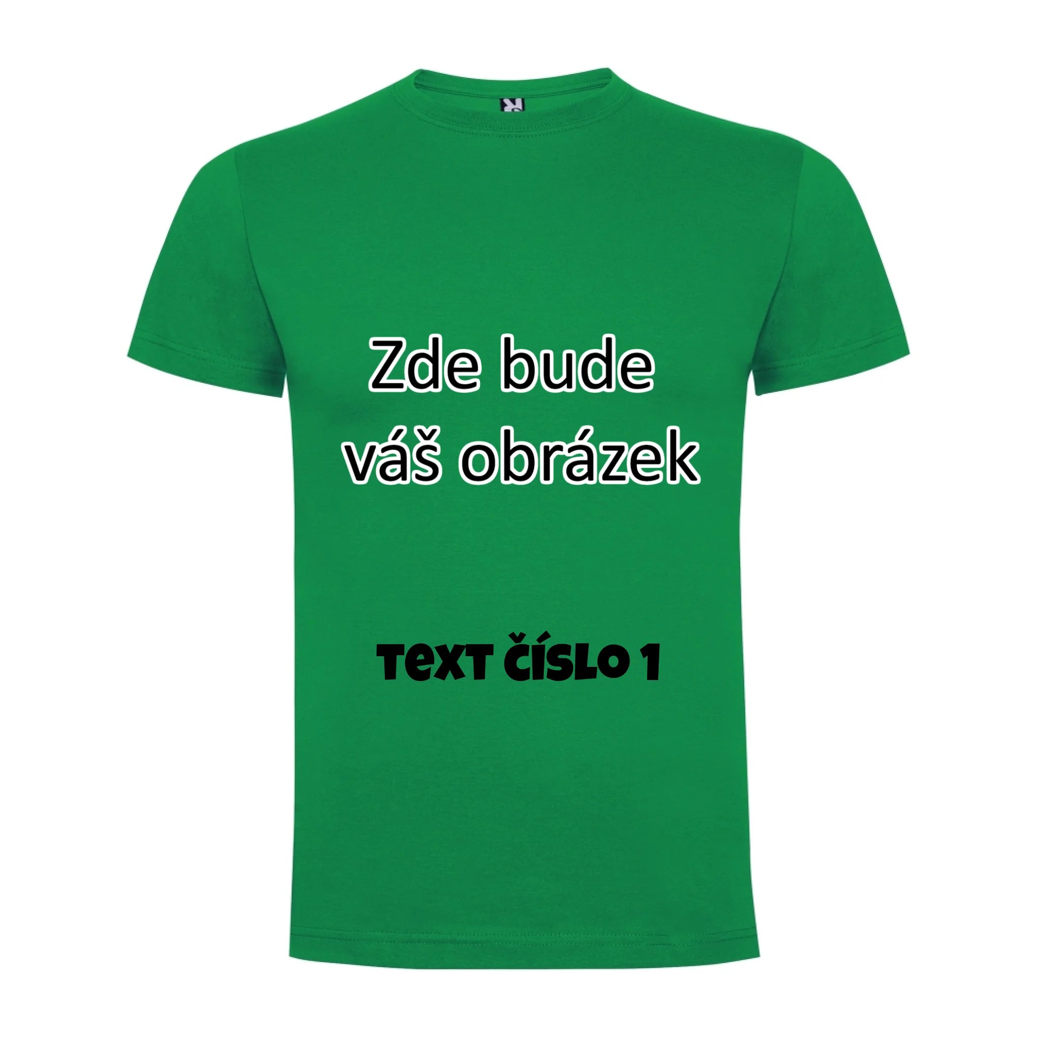 CHLAPECKÉ TRIČKO krátký rukáv DOGO s vaším motivem/fotkou potisk jen dopředu chlapecké DOGO Zelená
