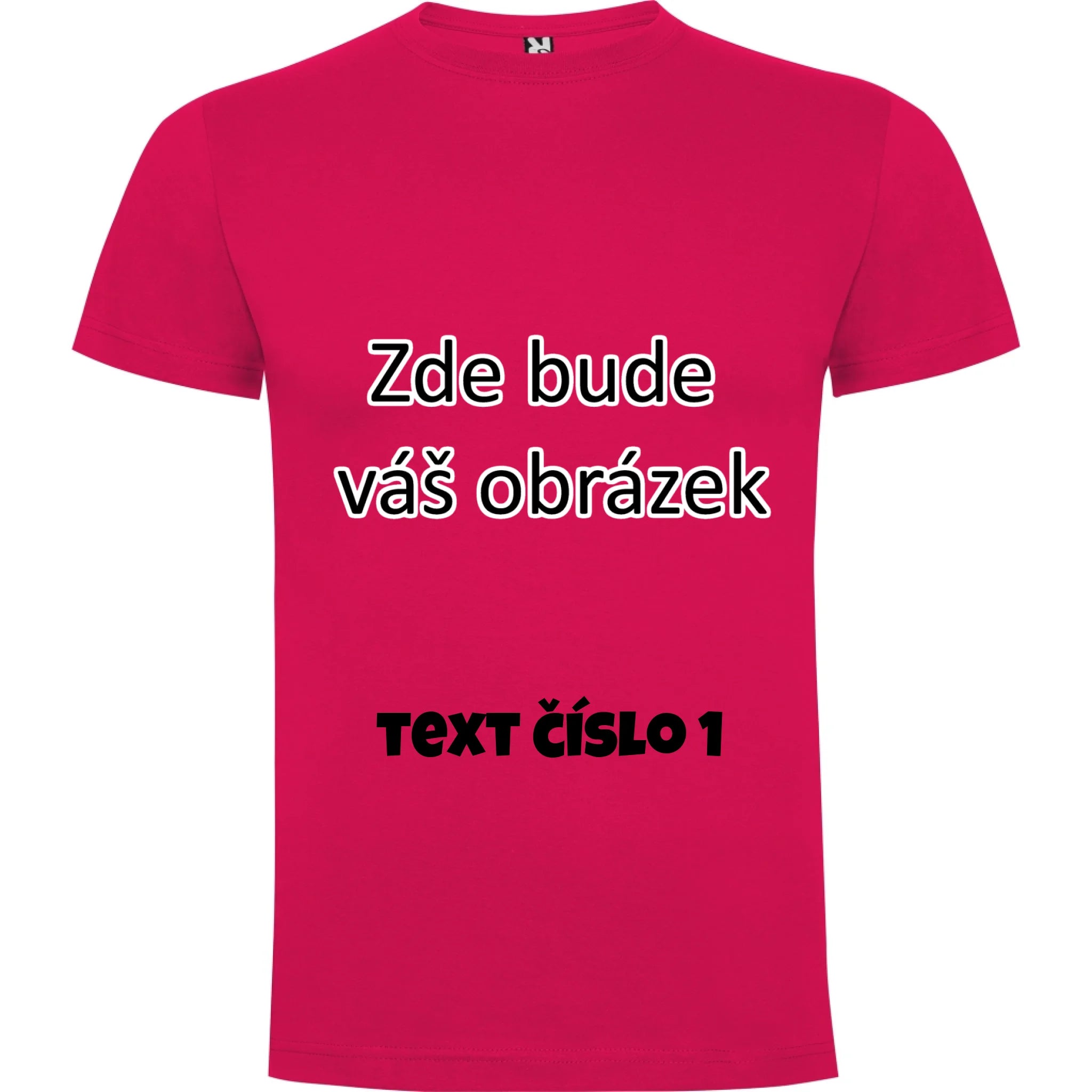 CHLAPECKÉ TRIČKO krátký rukáv DOGO s vaším motivem/fotkou potisk jen dopředu chlapecké DOGO Růže
