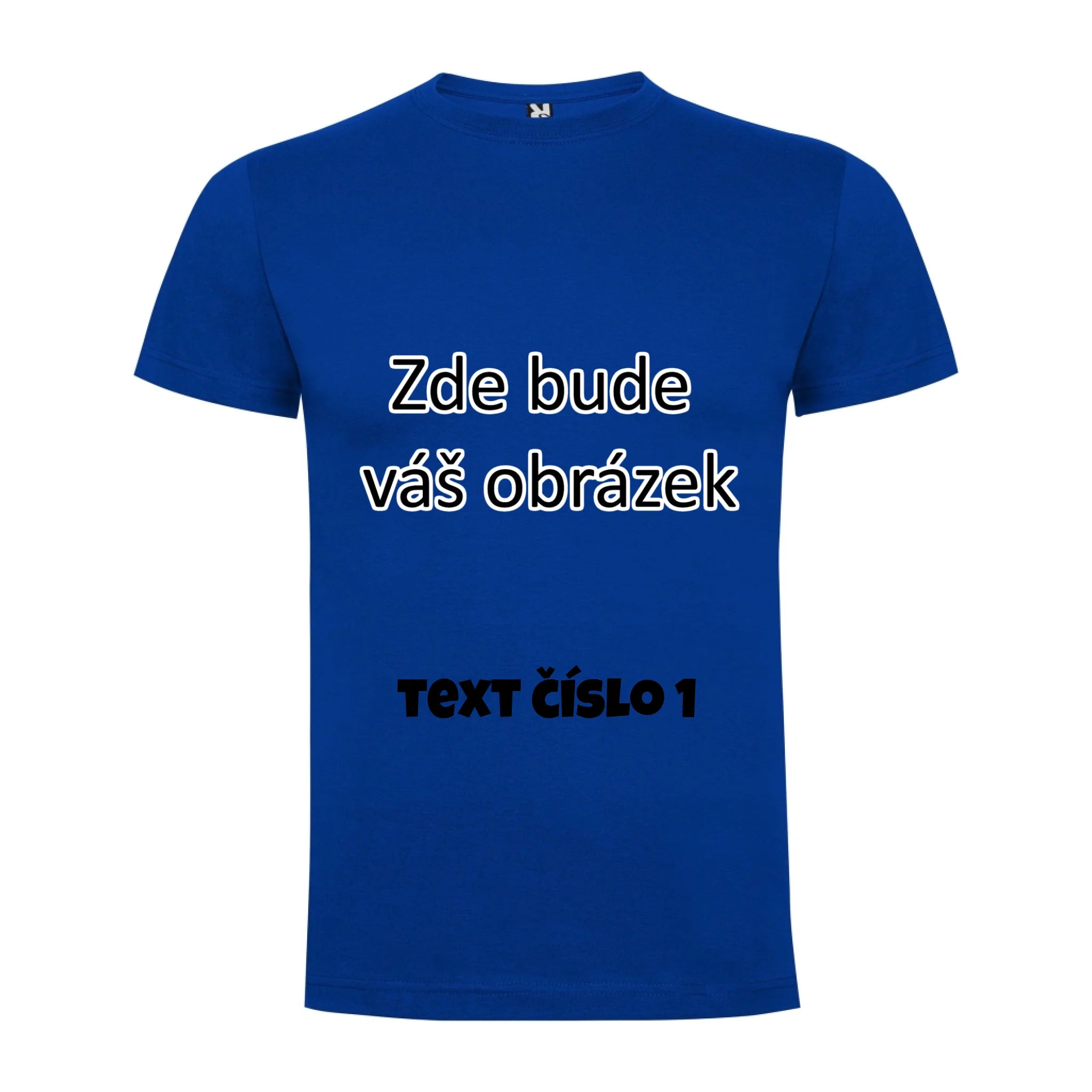 CHLAPECKÉ TRIČKO krátký rukáv DOGO s vaším motivem/fotkou potisk jen dopředu chlapecké DOGO Modrá